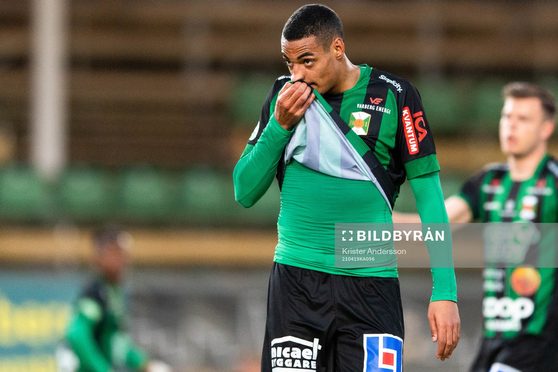 Varbergs Simon Karlsson Adjei deppar