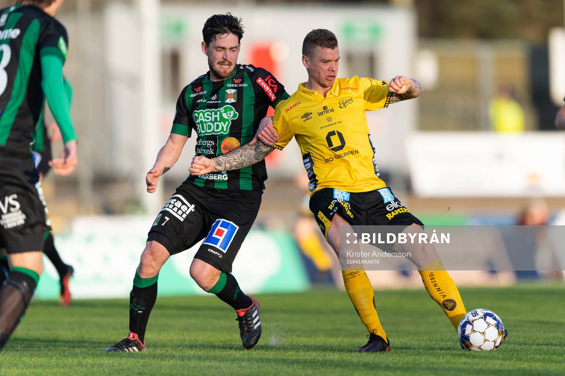 Varbergs Robin Tranberg och Elfsborgs Samuel Holmén