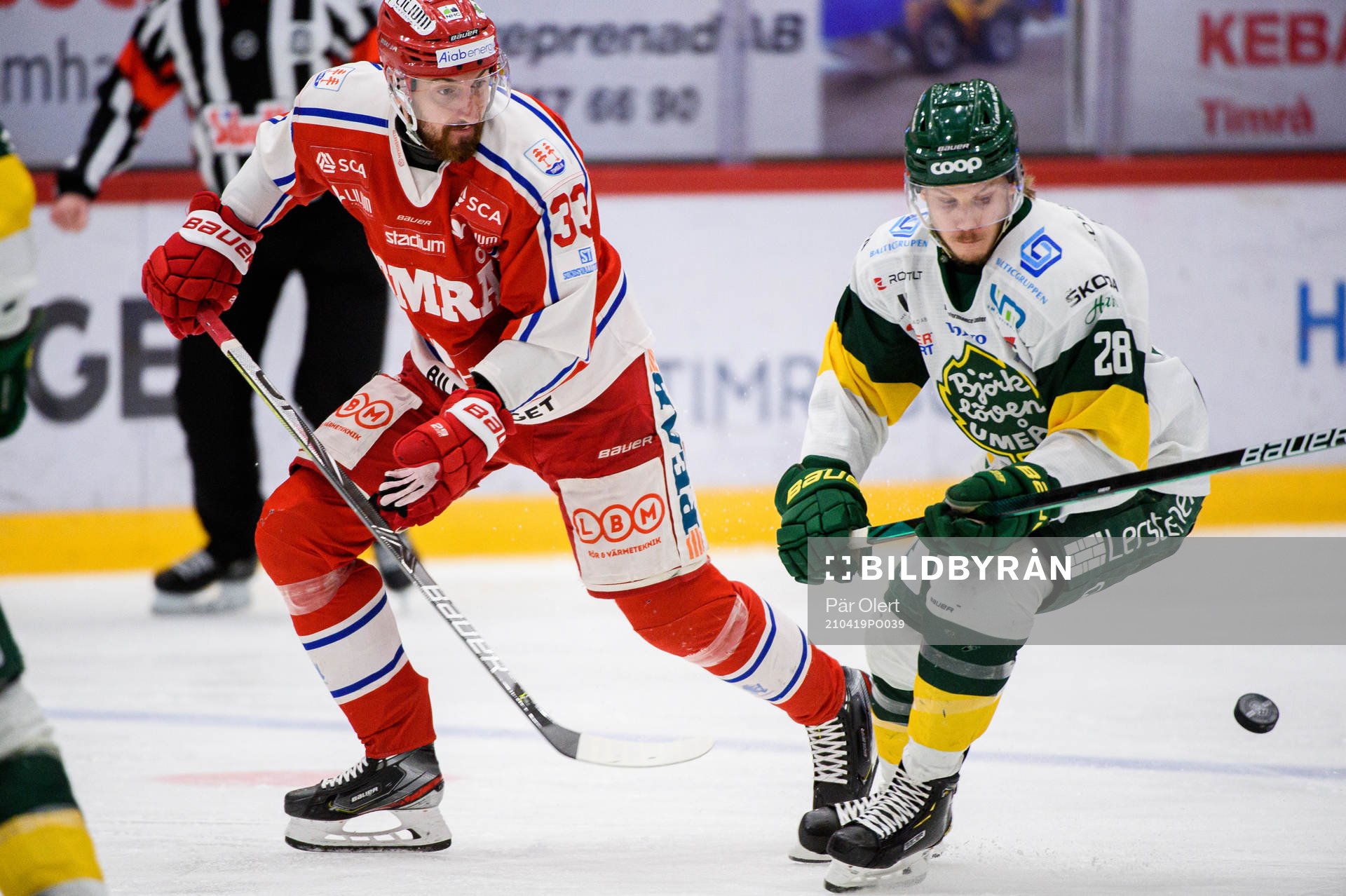 Timrås Albin Lundin och Björklövens Adam Plant