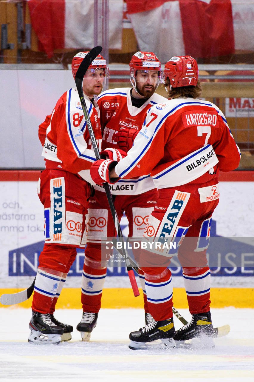 Timrås Jens Lööke, Albin Lundin och Marcus Hardegård