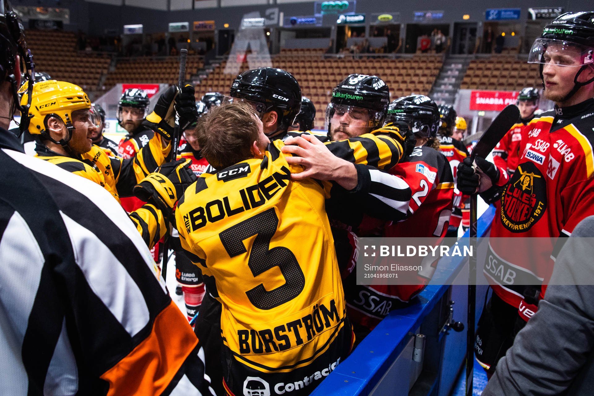 Skellefteås Niclas Burström och Luleås Oscar Engsund