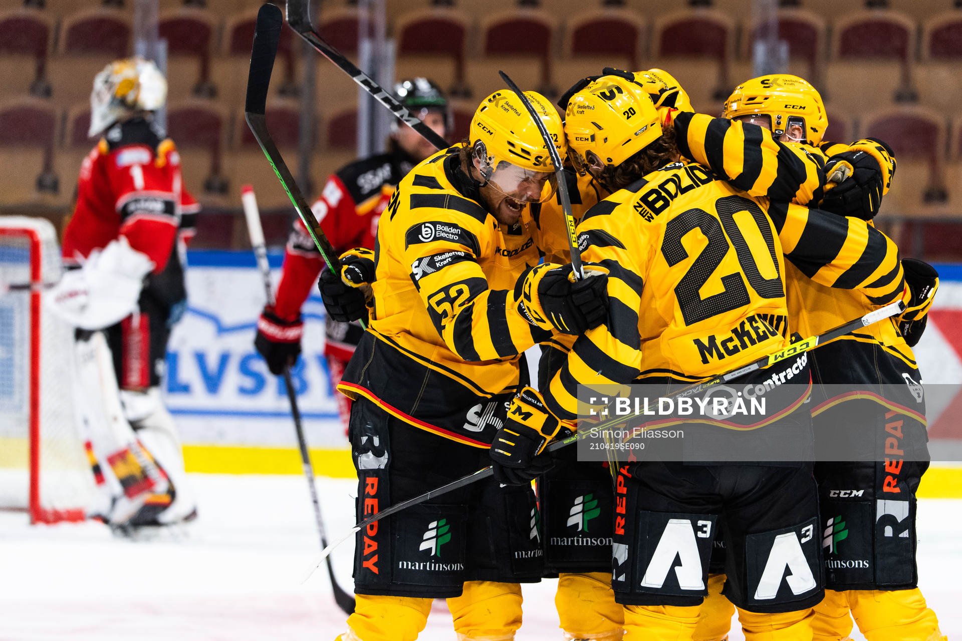 Skellefteås Arvid Lundberg jublar