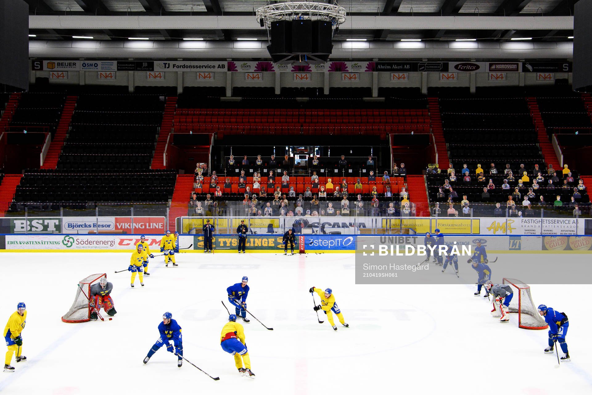 Vy från läktarplats
