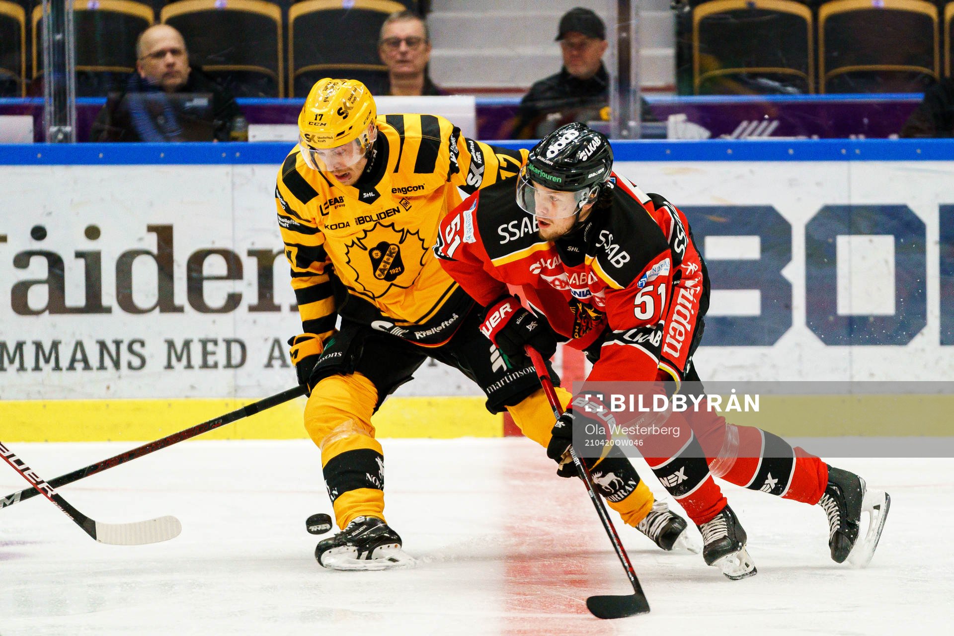 Luleås Filip Hållander och Skellefteås Pär Lindholm