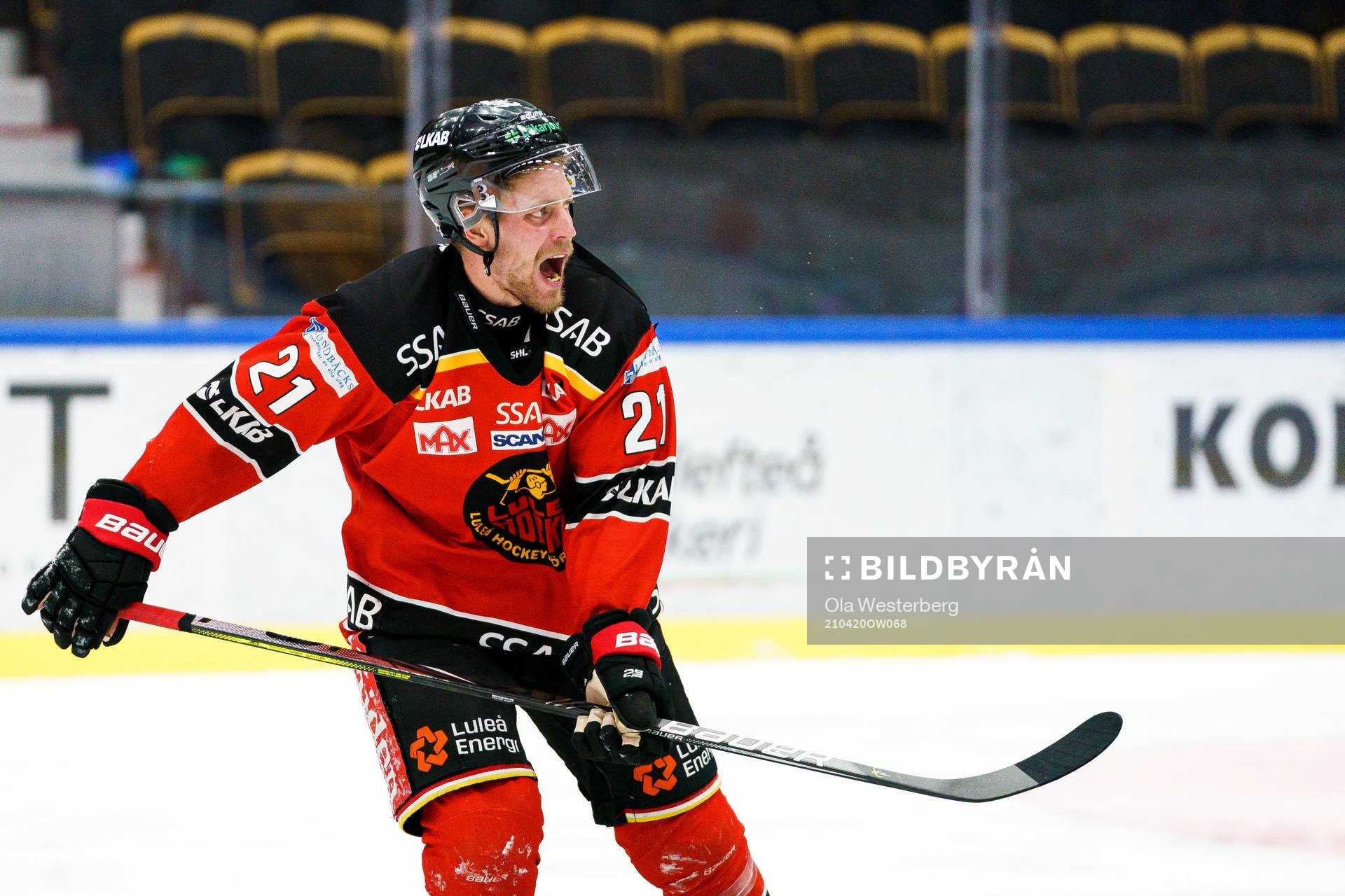 Luleås Juhani Tyrväinen reagerar