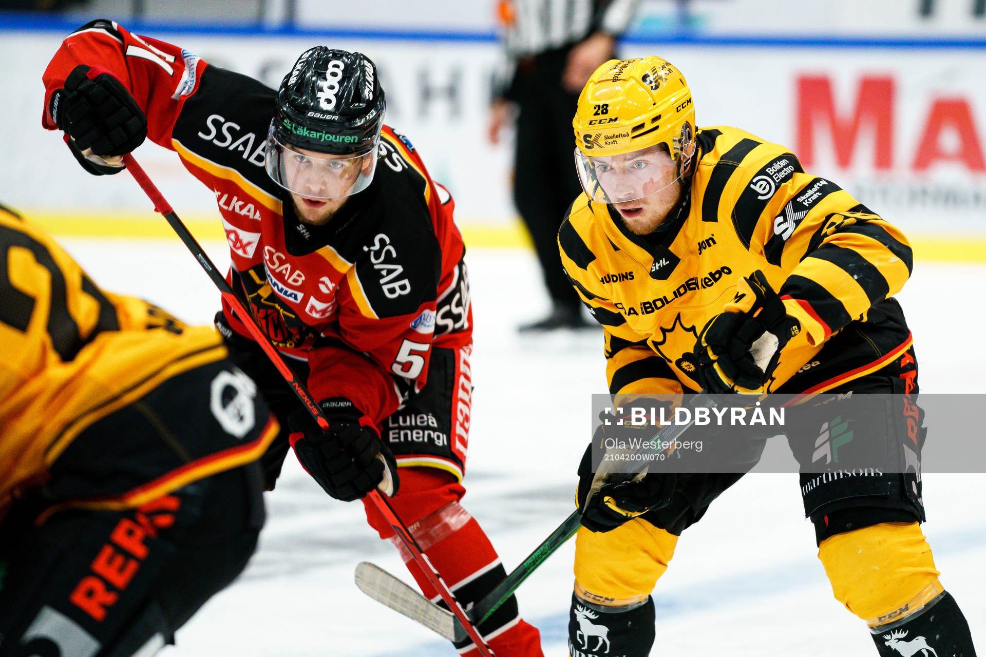 Luleås Filip Hållander och Skellefteås Jesper Frödén