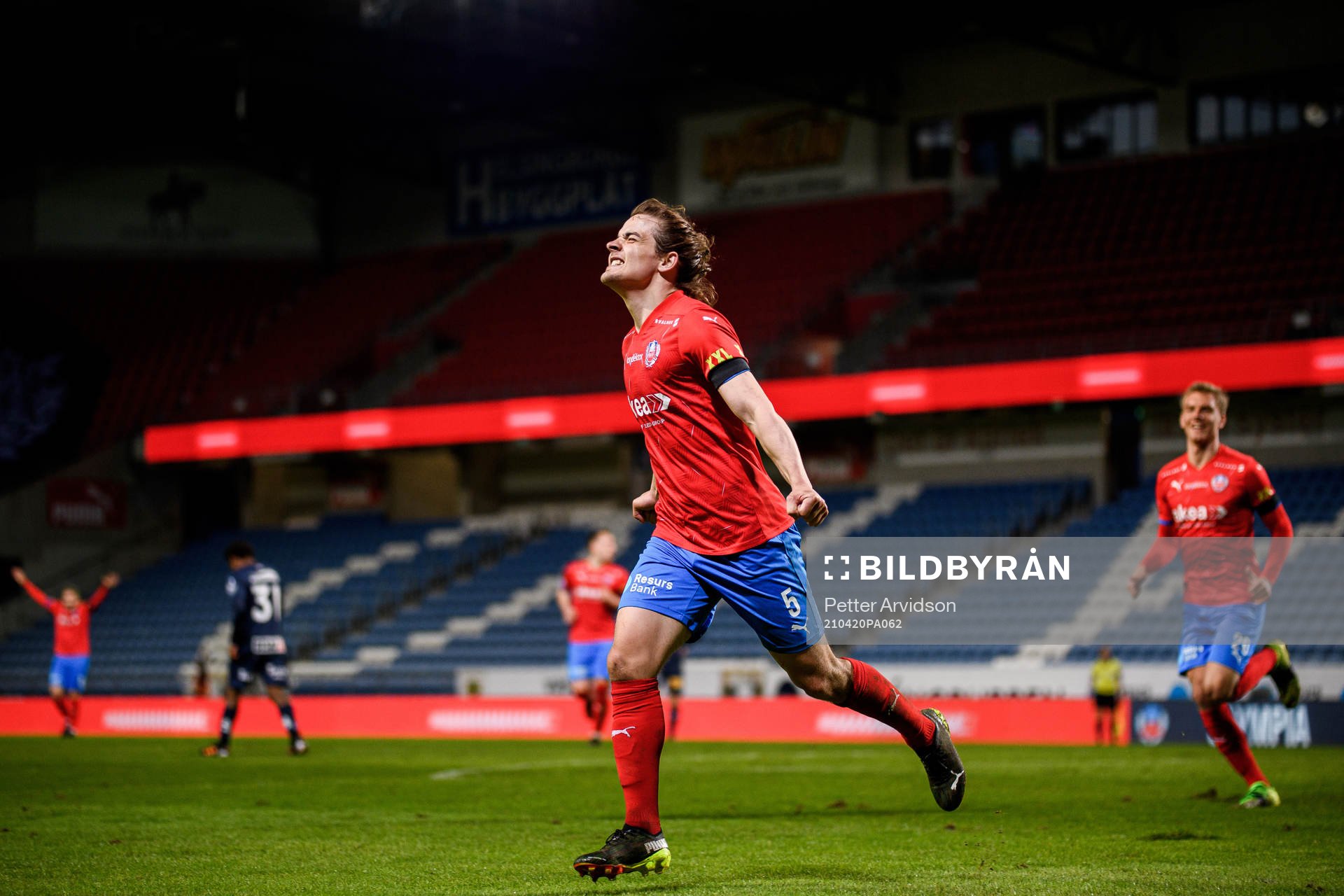 Helsingborgs Brandur Hendriksson Olsen jublar