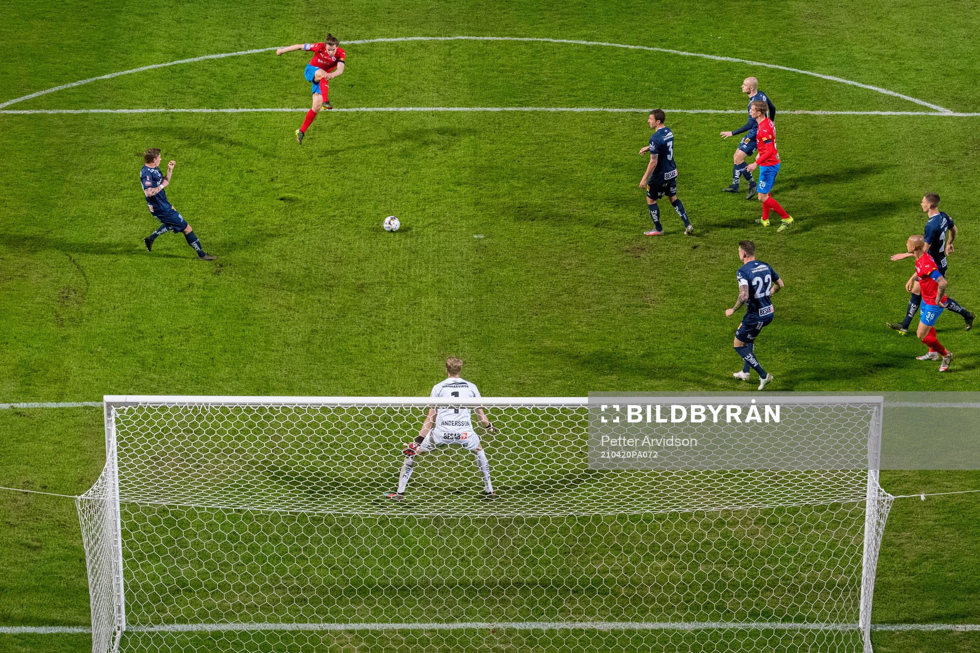 Helsingborgs Brandur Hendriksson Olsen gör 4-1 bakom