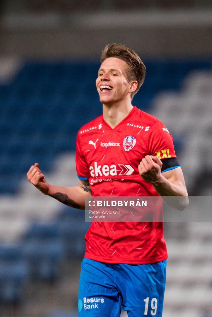 Helsingborgs Bödvar Bödvarsson jublar
