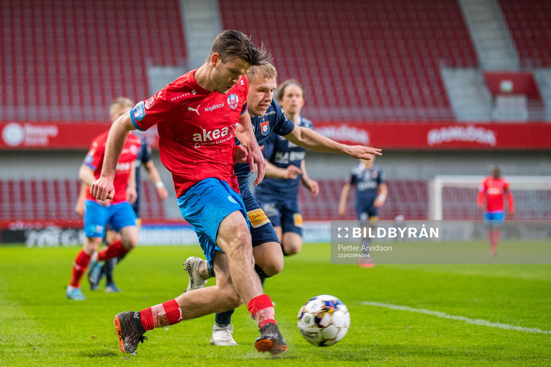 Helsingborgs Wilhelm Loeper och Örgrytes Hampus Dahlqvist