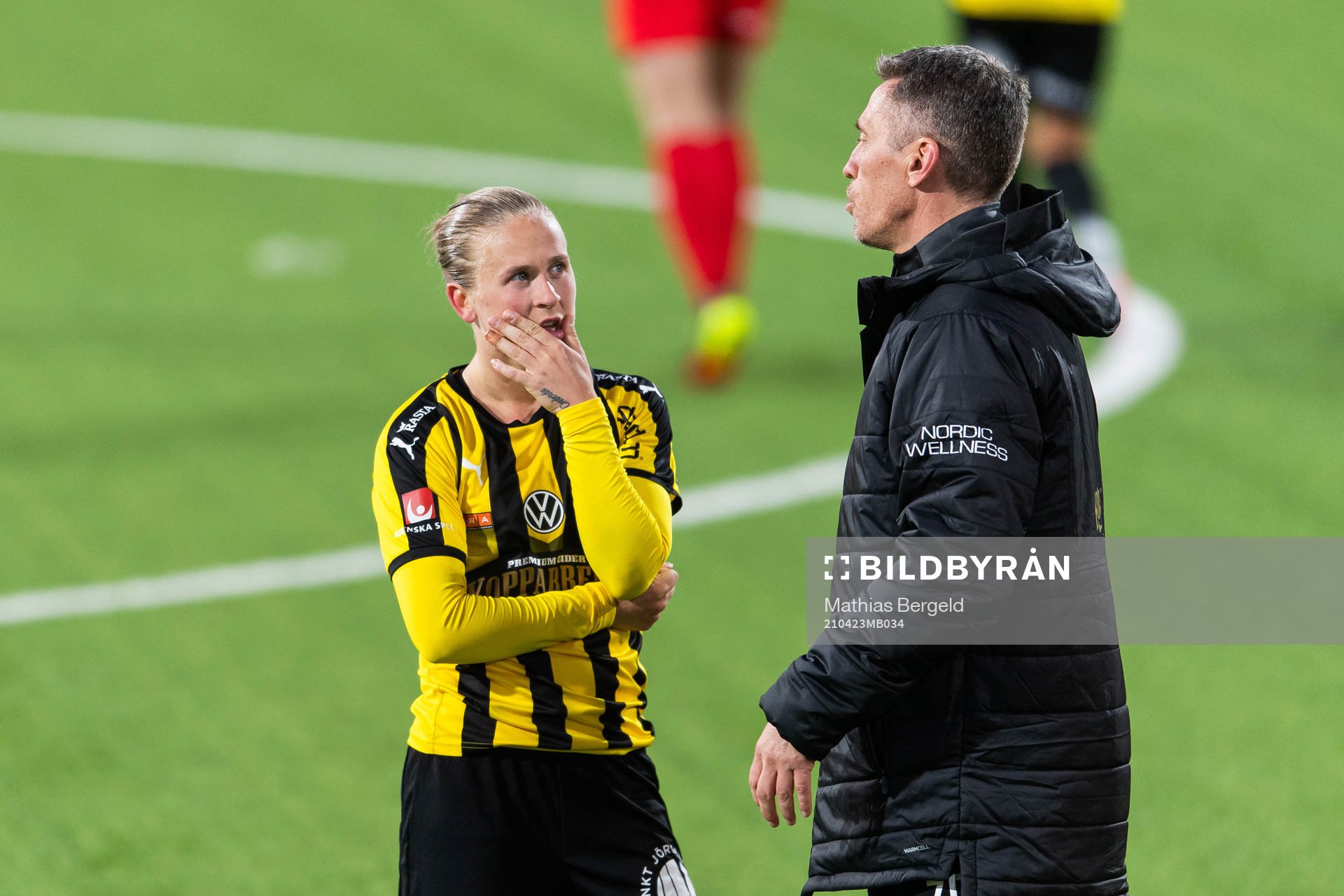 Häckens tränare Mats Gren och Filippa Curmark