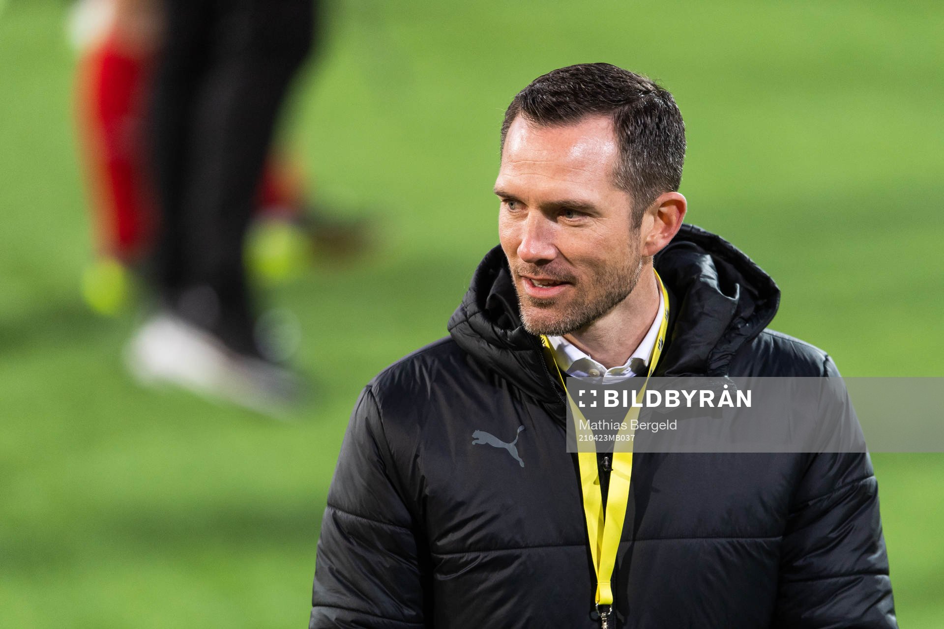Häckens sportchef Martin Ericsson efter fotbollsmatchen i Damallsvenskan mellan Häcken och Växjö den 23 april 2021 i Göteborg. 