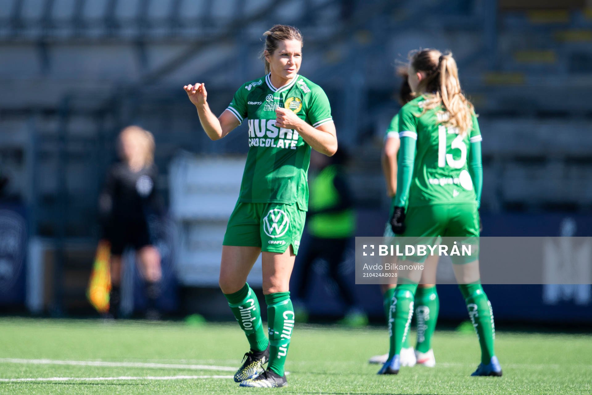 Hammarbys Hanna Folkesson jublar