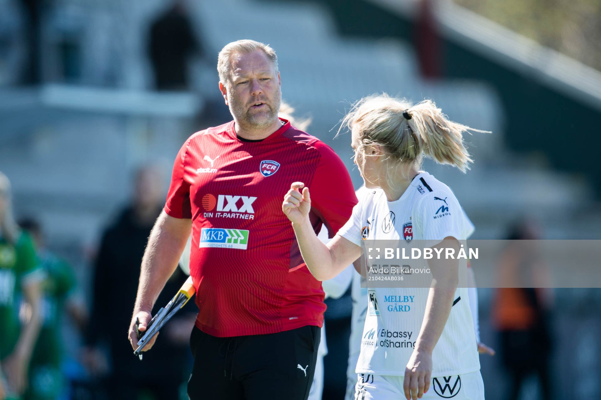 Rosengårds assisterande tränare Patrick Winqvist och