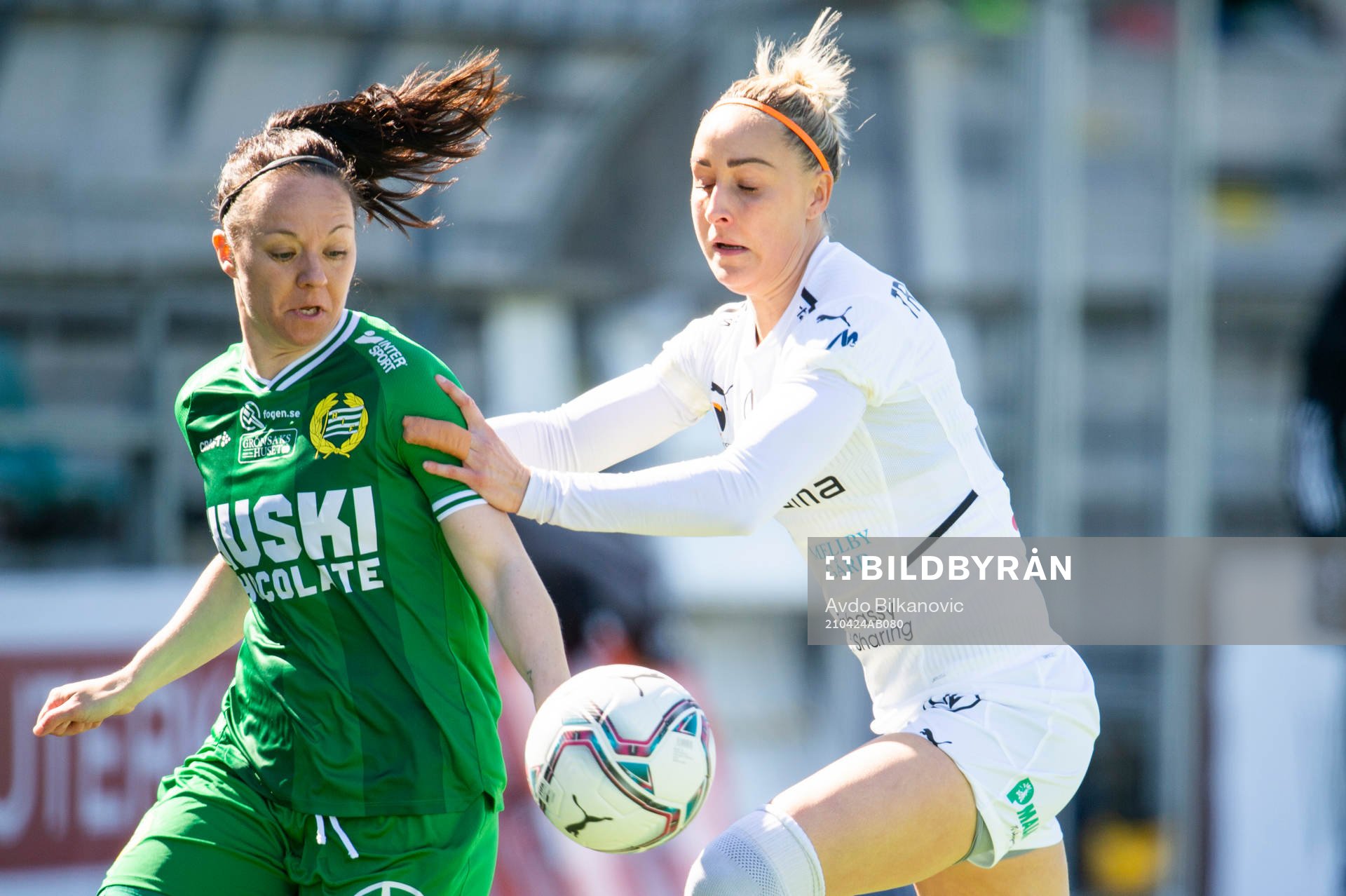 Rosengårds Sanne Troelsgaard och Hammarbys June Pedersen