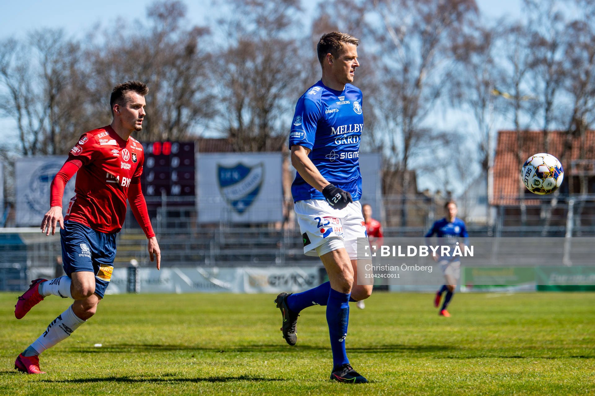 Trelleborgs Fredrik Liverstam mot Örgrytes Ajdin Zeljkovic