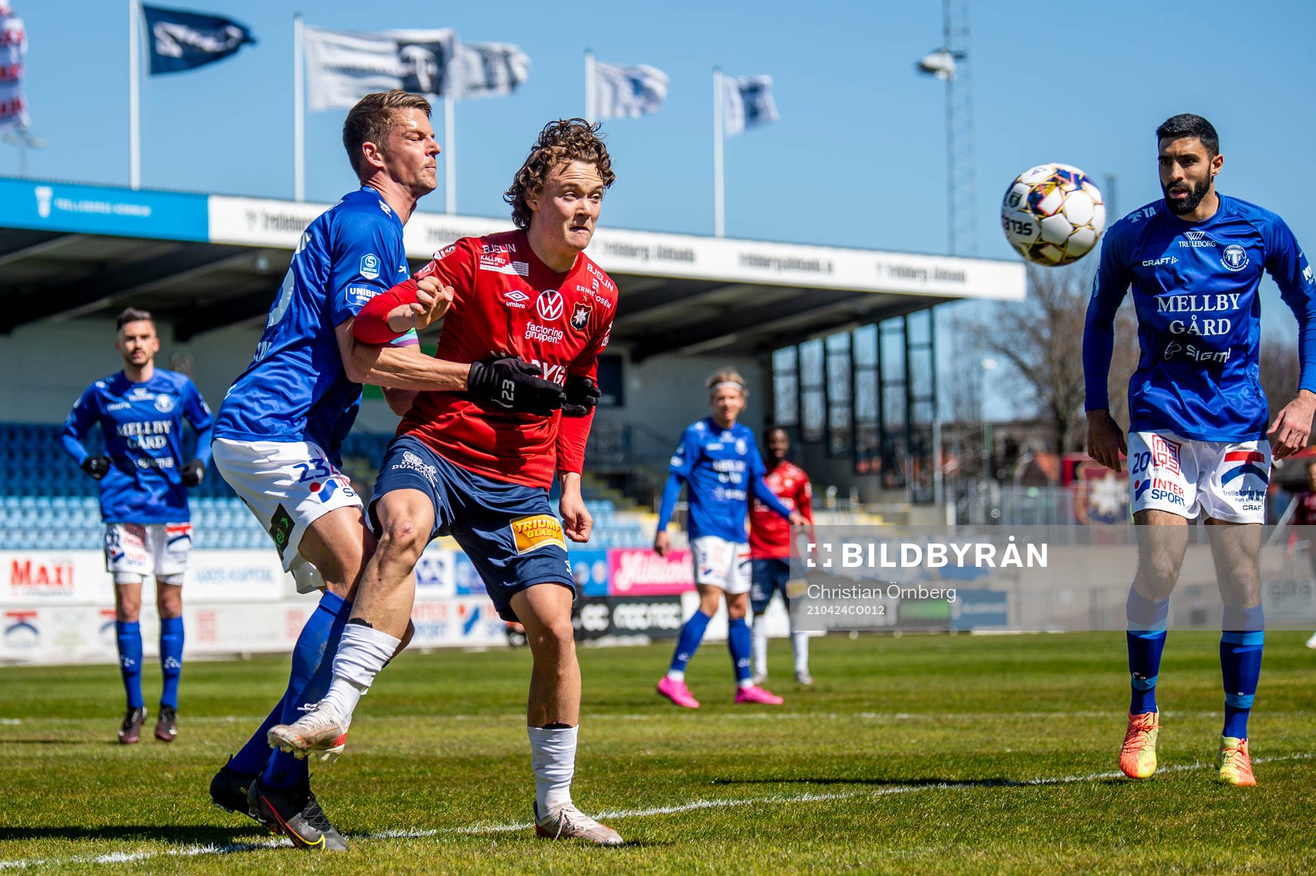 Trelleborgs Fredrik Liverstam och Mouhammed Ali Dhaini mot