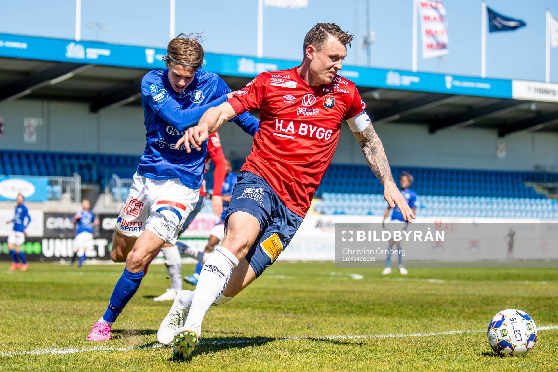 Örgrytes Marcus Haglind Sangré och Trelleborgs Niklas
