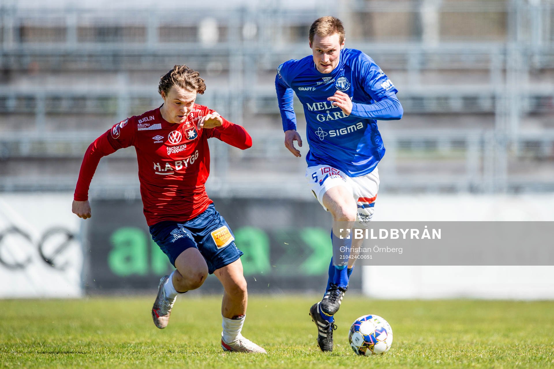 Örgrytes Herman Sjögrell mot Trelleborgs Anton Tideman