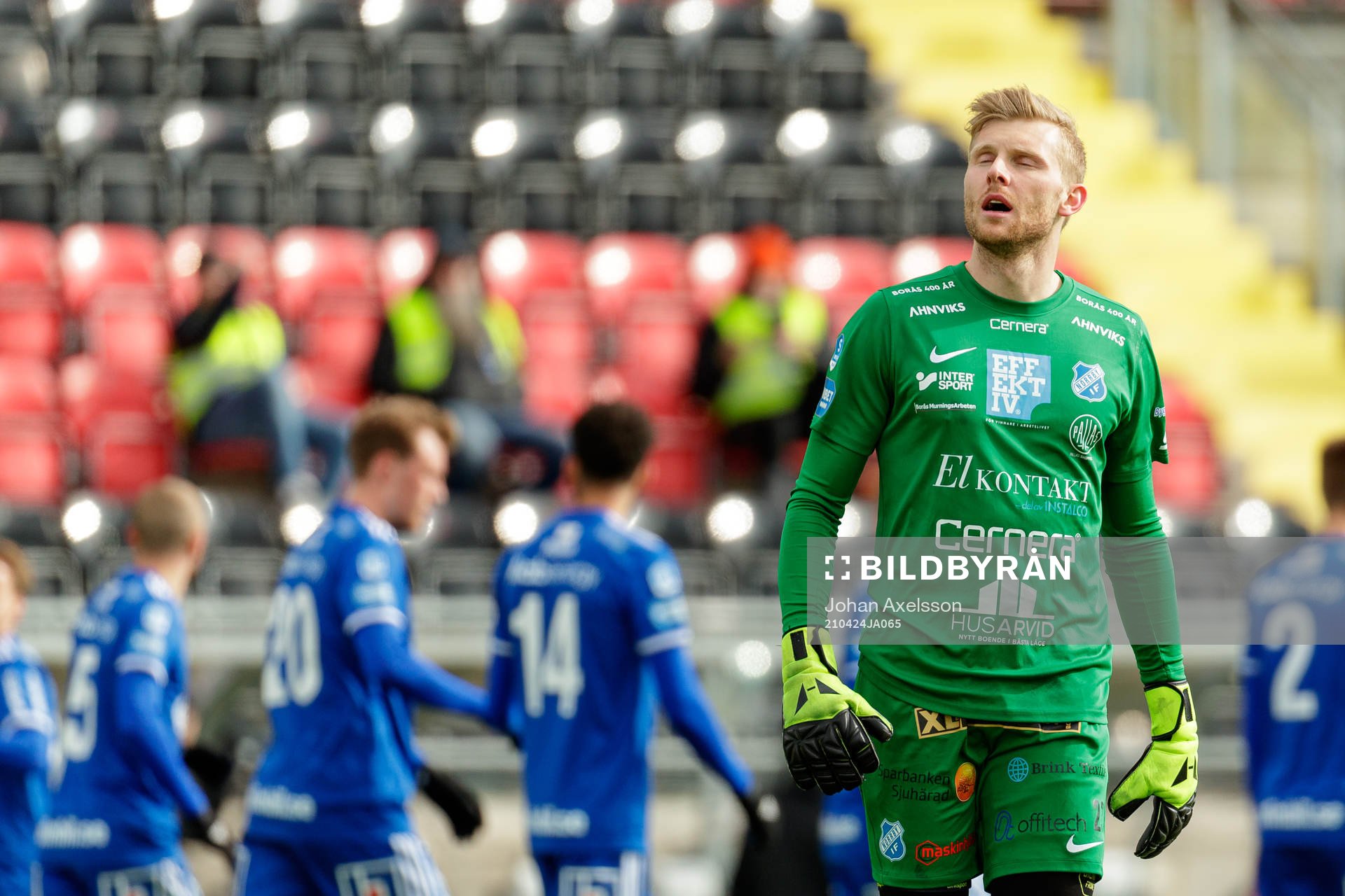 Norrbys målvakt Anton Cajtoft deppar