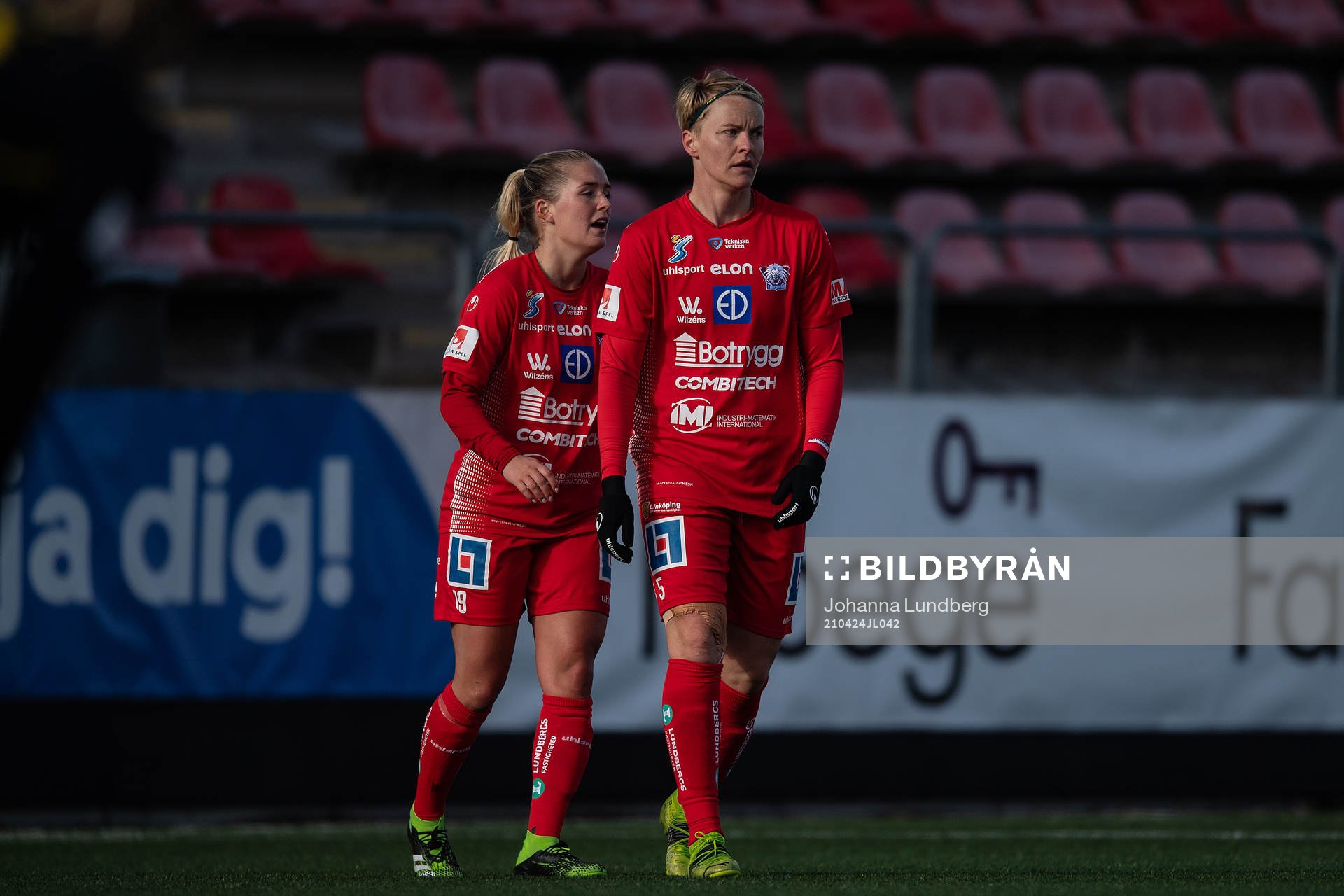 Linköpings Nilla Fischer och Ronja Aronsson