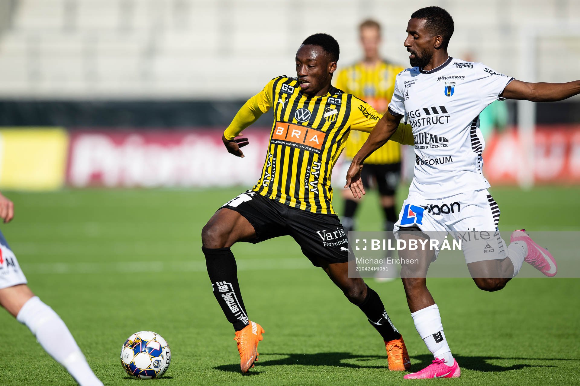 Häckens Benie Adama Traore och Sirius Mohammed Khalid Saeid