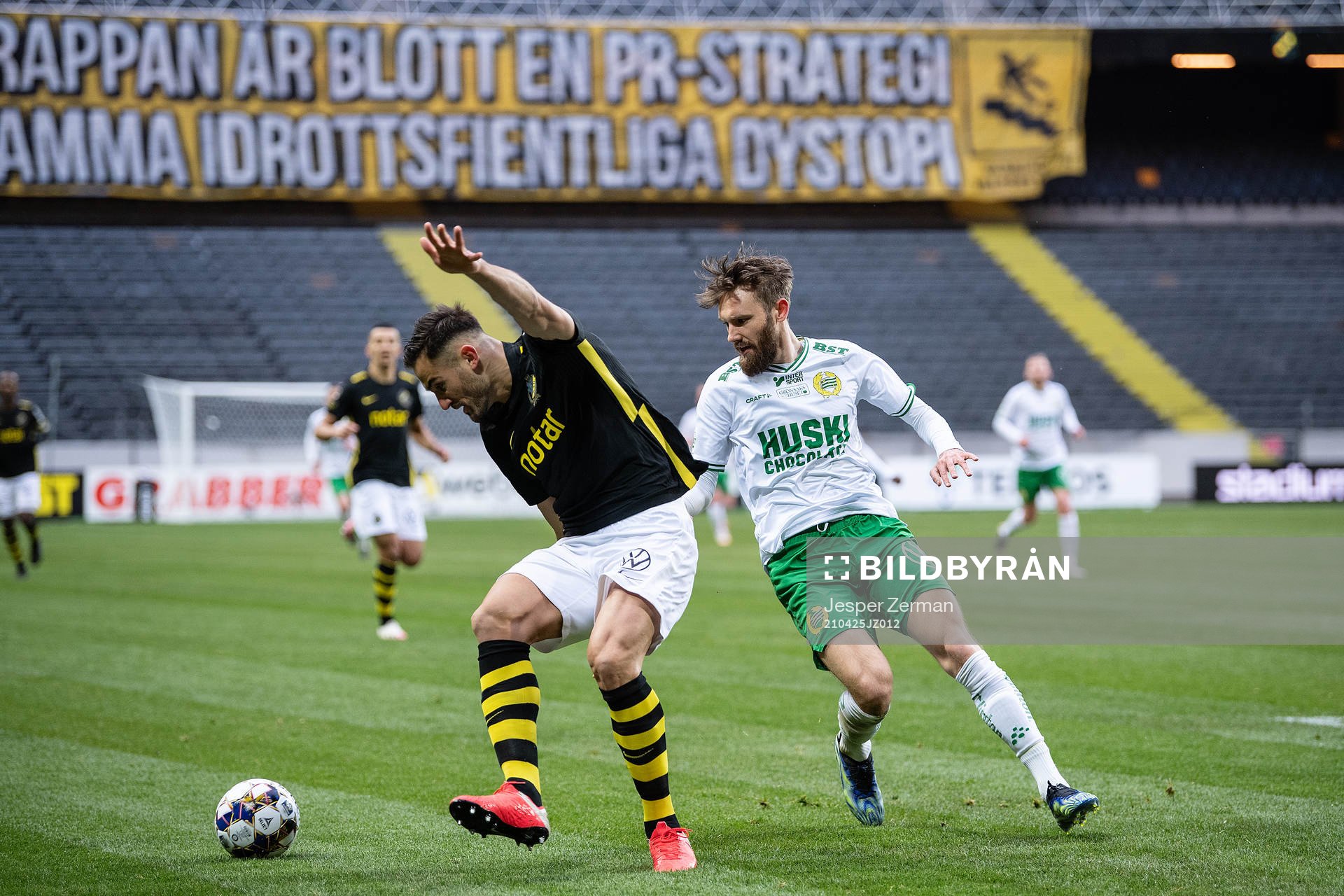 s Sotirios Papagiannopoulos och Hammarbys Simon Sandberg