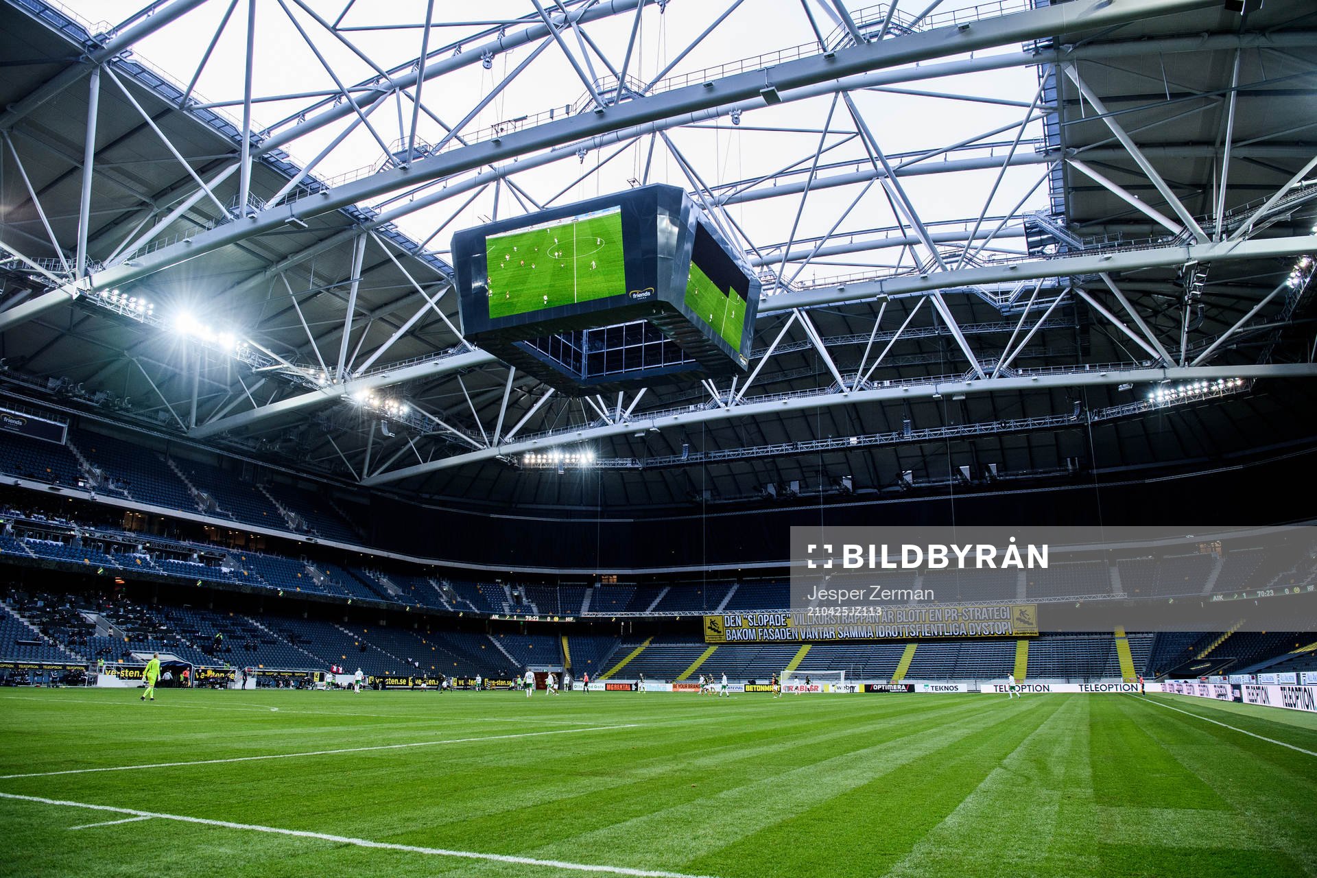 Vy av Friends Arena