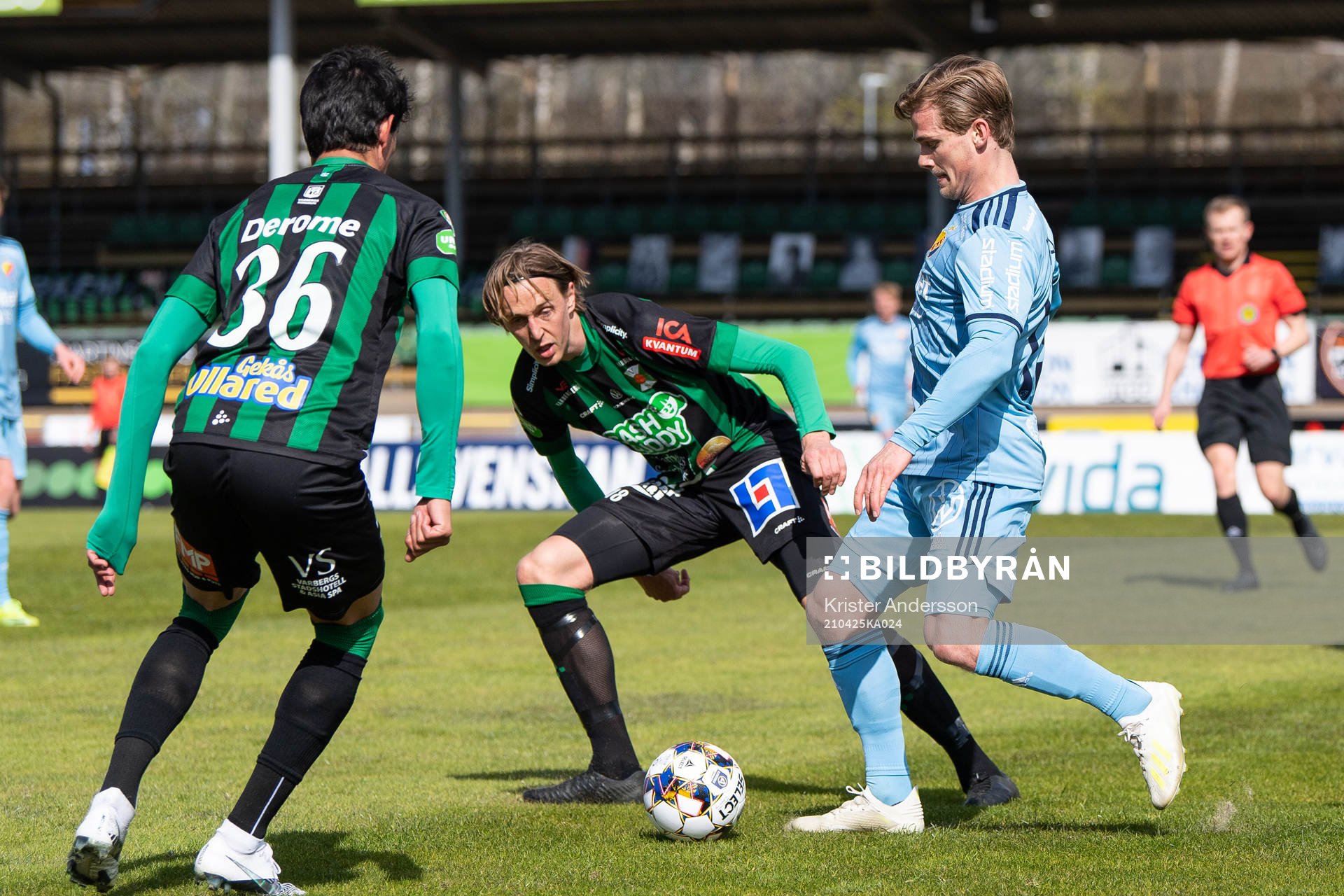 Varbergs Joakim Lindner och Djurgårdens Hampus Finndell