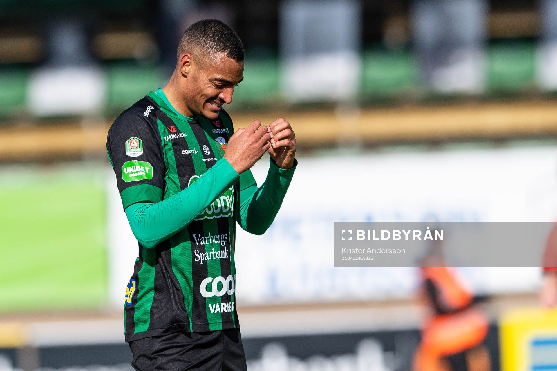 Varbergs Simon Karlsson Adjei deppar