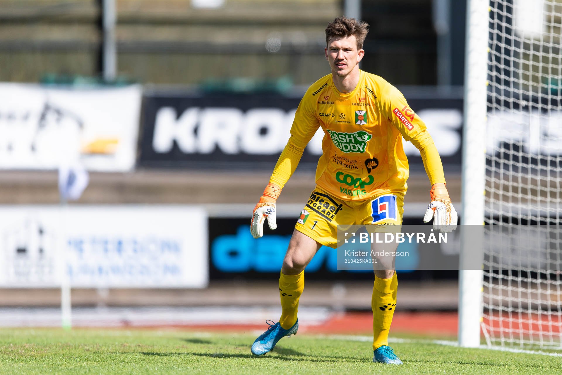Varbergs målvakt August Strömberg