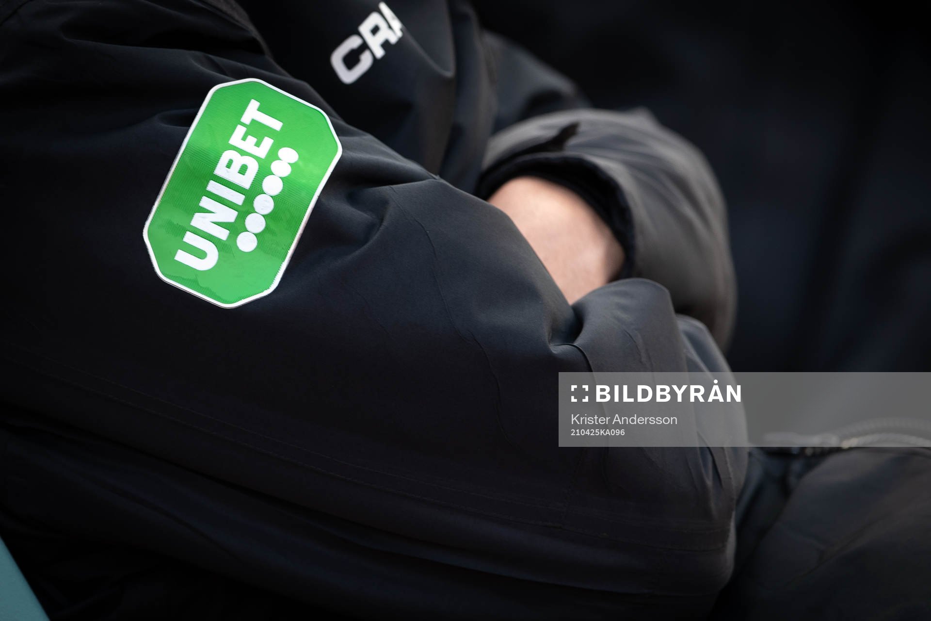 Unibet logo på en jacka