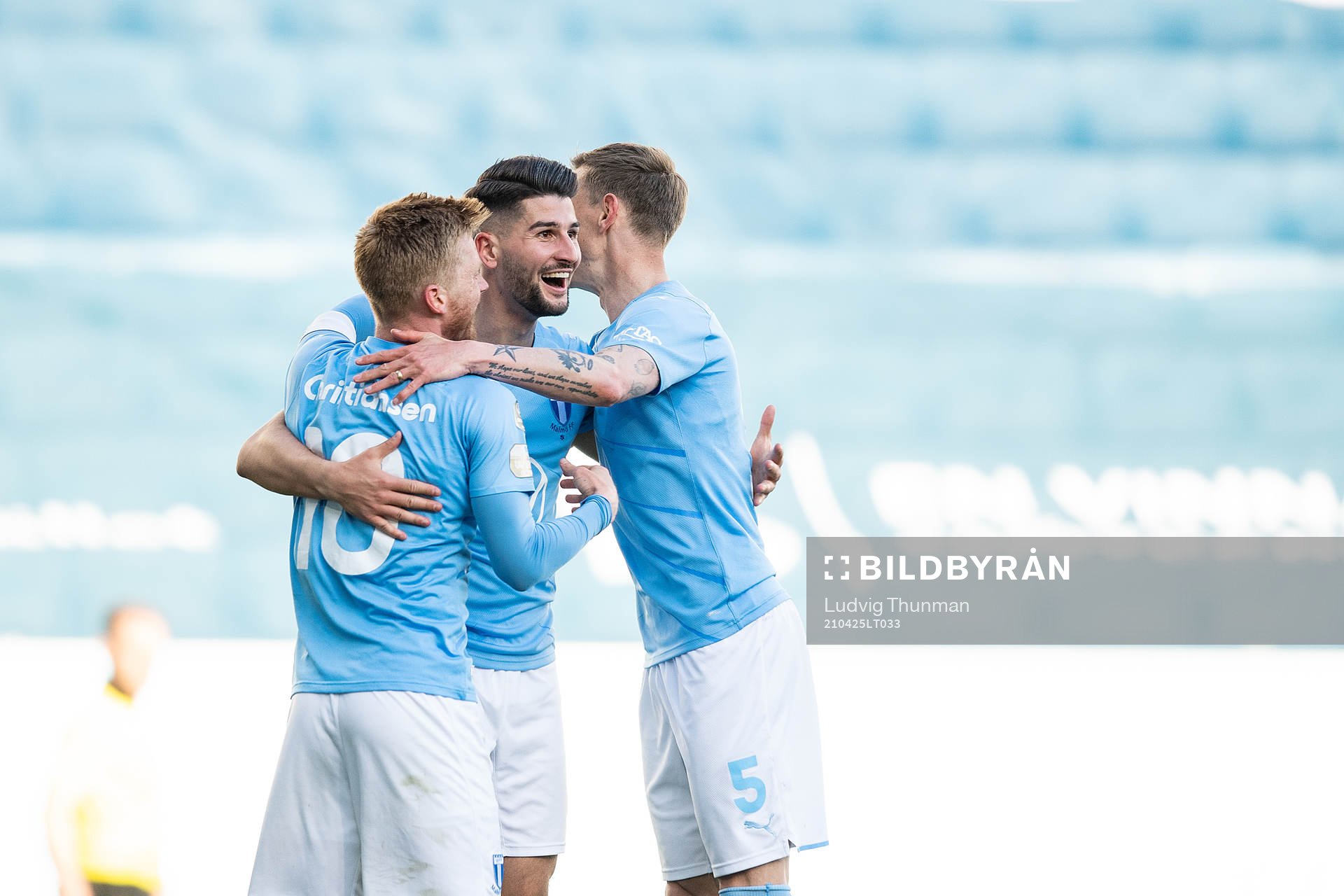 Malmö FFs Anders Christiansen, Antonio Colak och Sören
