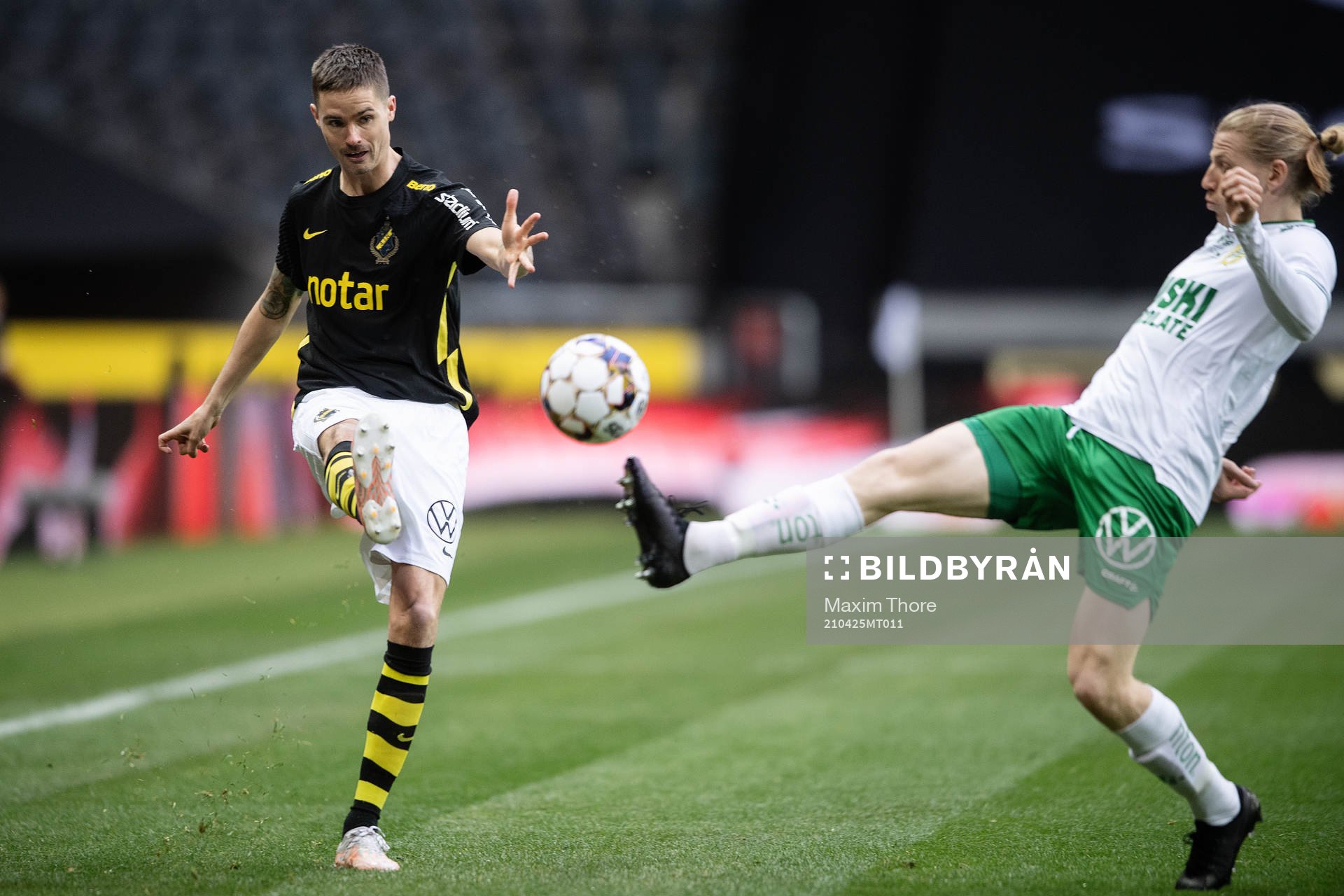s Mikael Lustig och Hammarbys Gustav Ludwigson