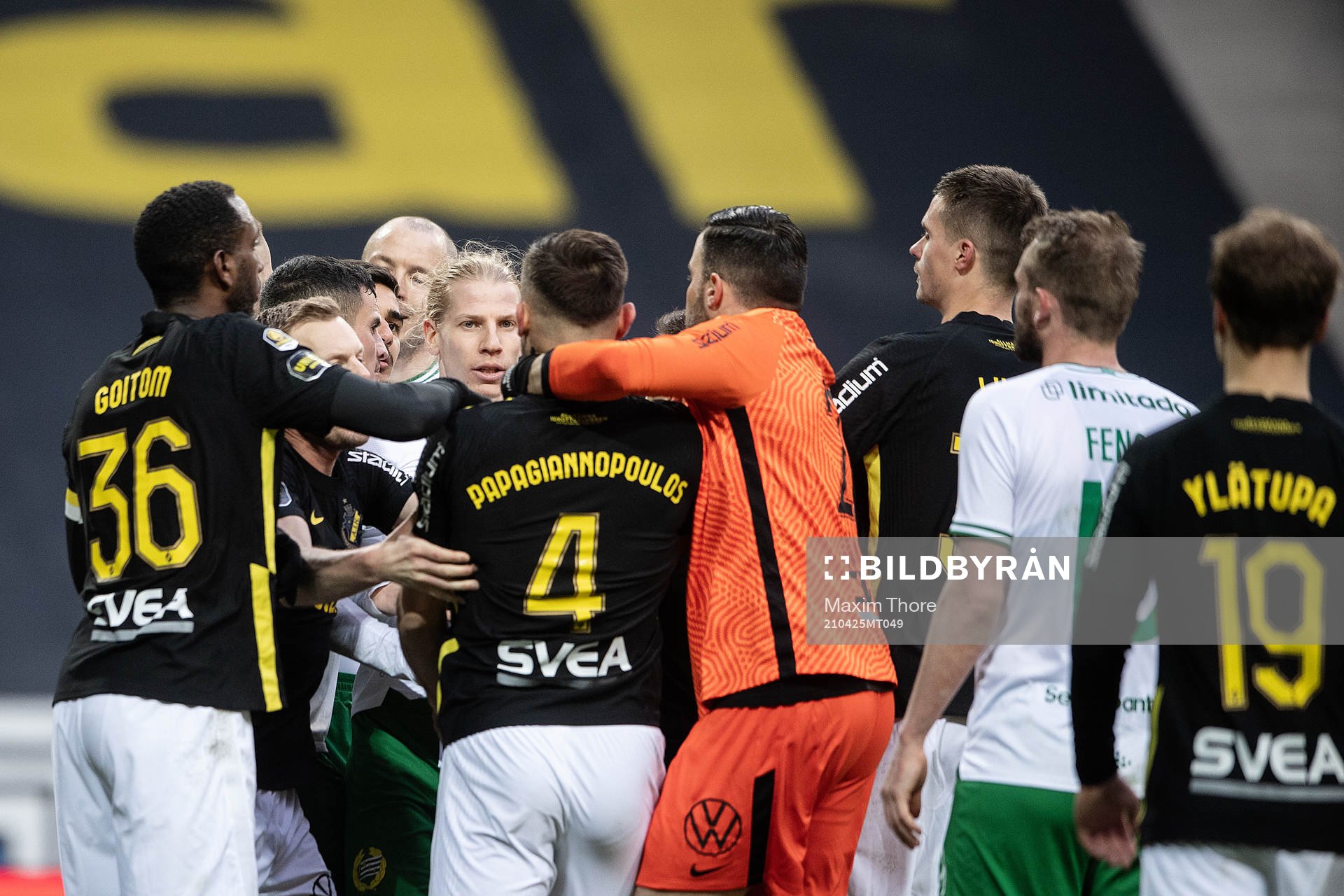s Sotirios Papagiannopoulos och Hammarbys Gustav Ludwigson