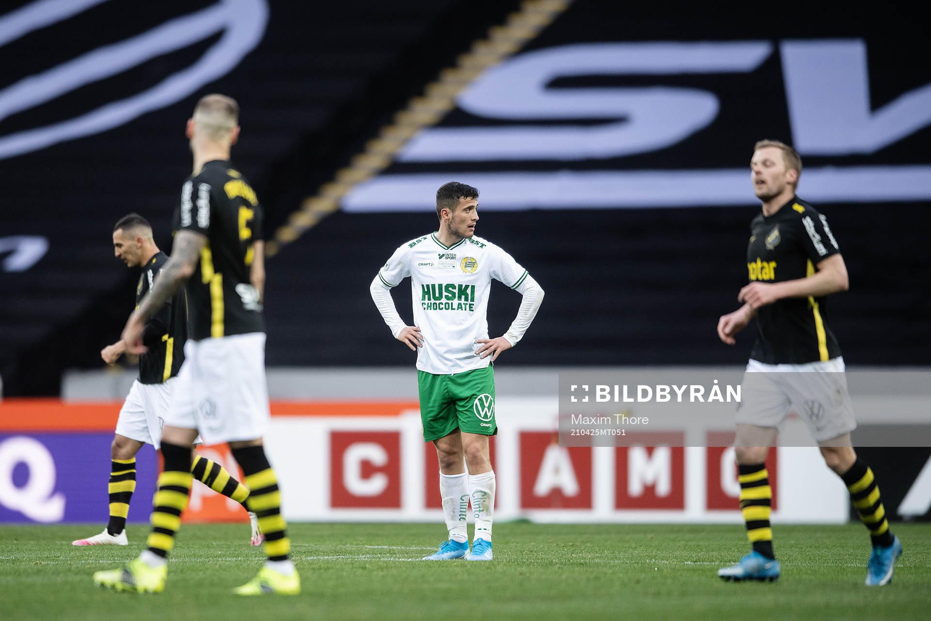 Hammarbys Astrit Selmani deppar