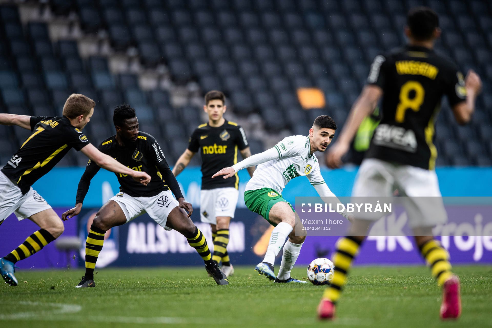 s Erick Otieno och Hammarbys Aimar Sher