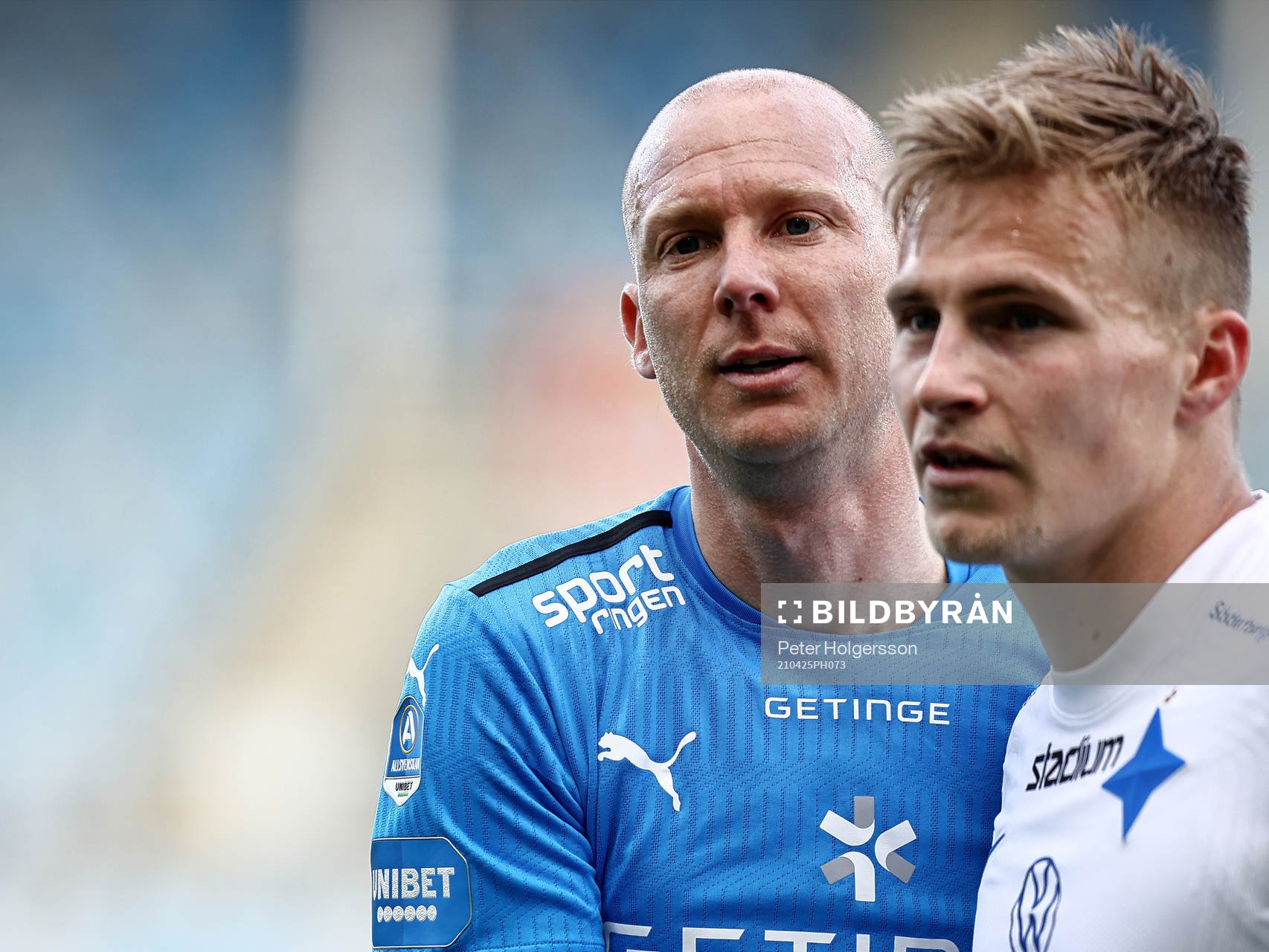 Halmstads Andreas Johansson och IFK Norrköpings Marco Lund