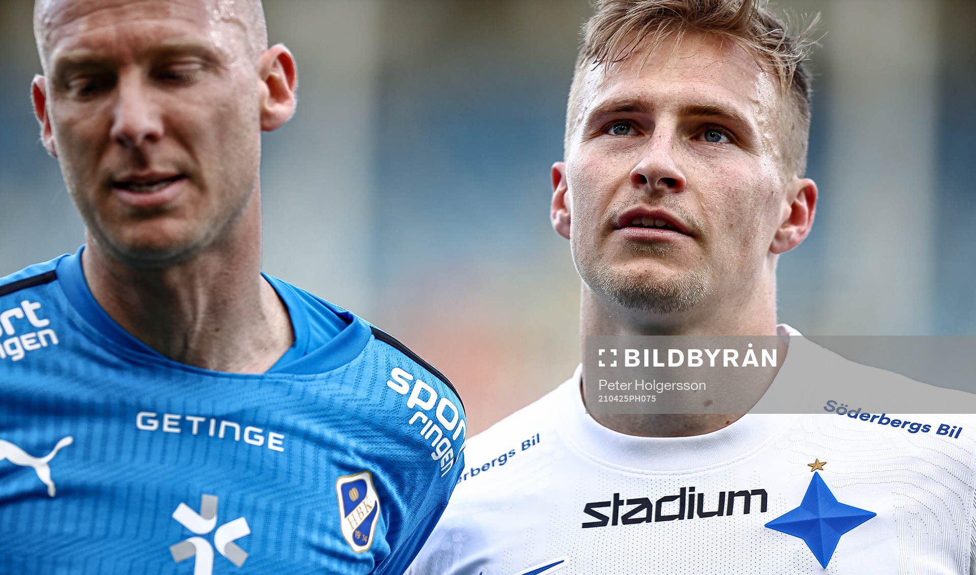 Halmstads Andreas Johansson och IFK Norrköpings Marco Lund