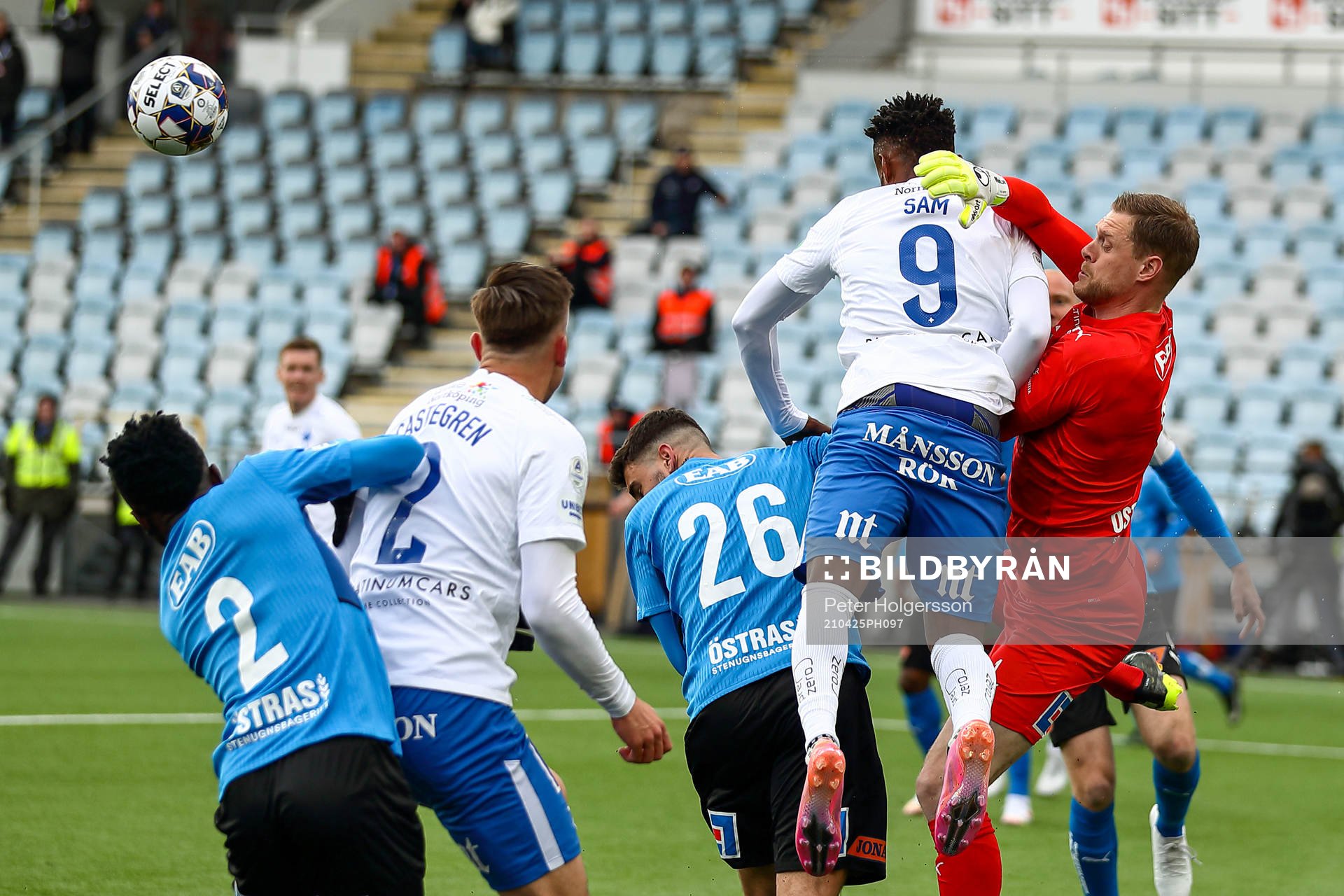 Halmstads målvakt Malkolm Nilsson Säfqvist