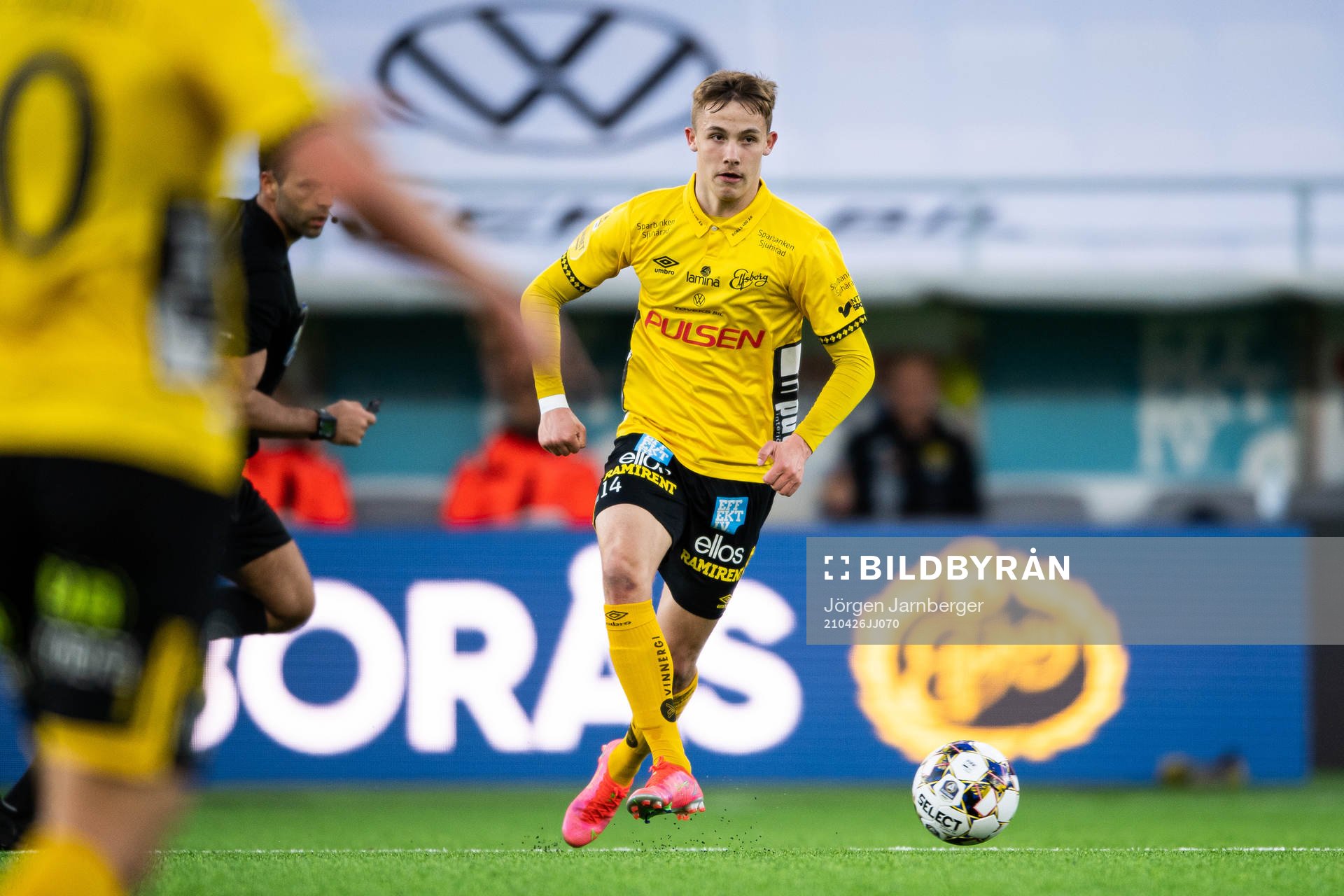 Elfsborgs Jacob Ondrejka under fotbollsmatchen i Allsvenskan mellan Elfsborg och Mjällby den 26 april 2021 i Borås. 
