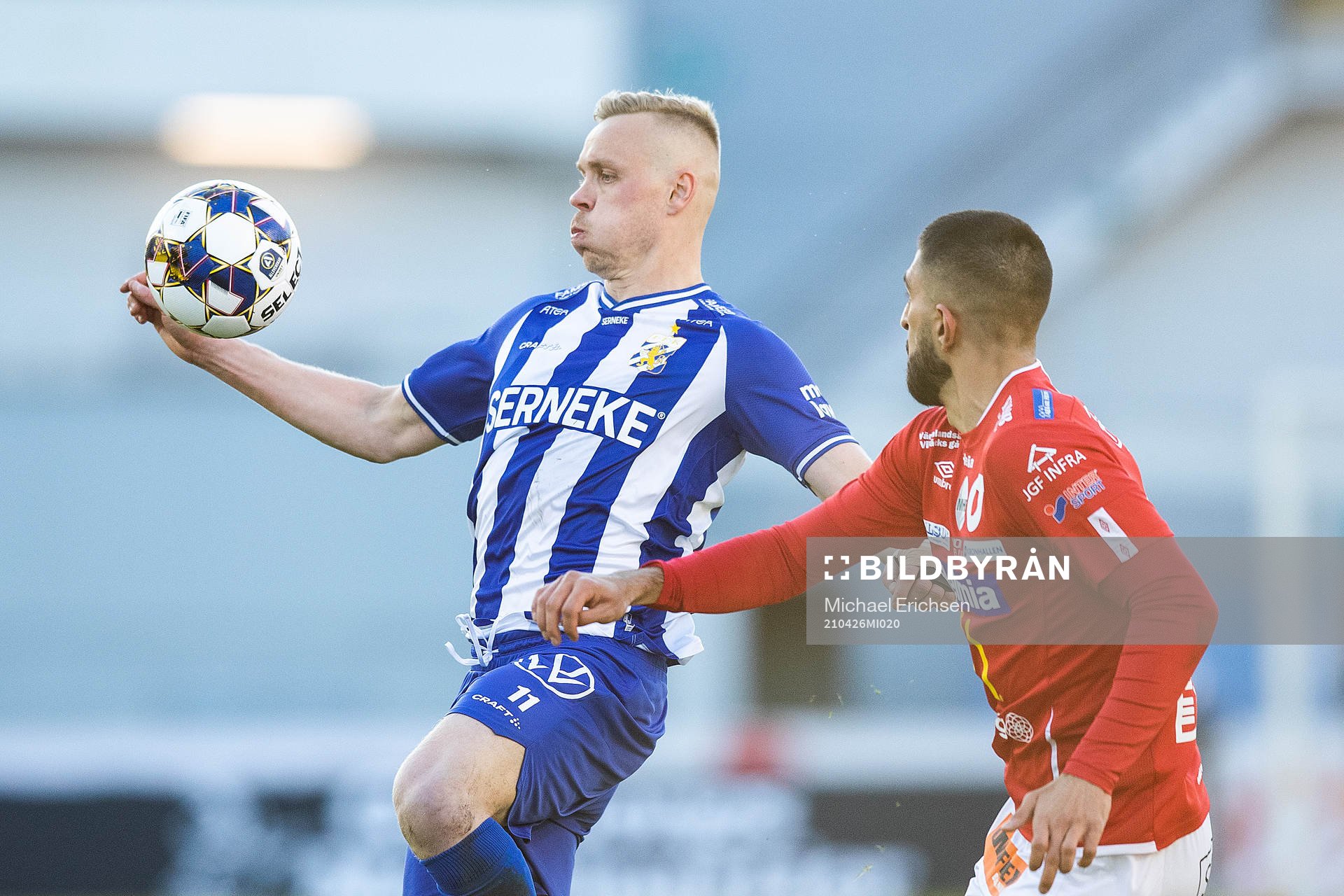 IFK Göteborgs Kolbeinn Sigthorsson och Degerfors Sean