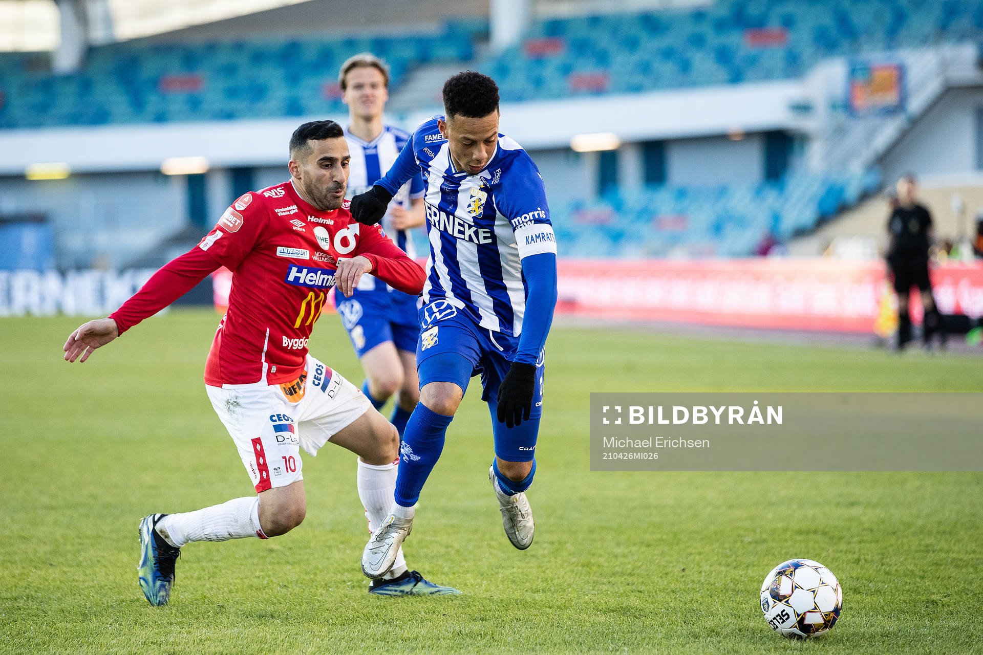 Degerfors Sargon Abraham och IFK Göteborgs Tobias Sana