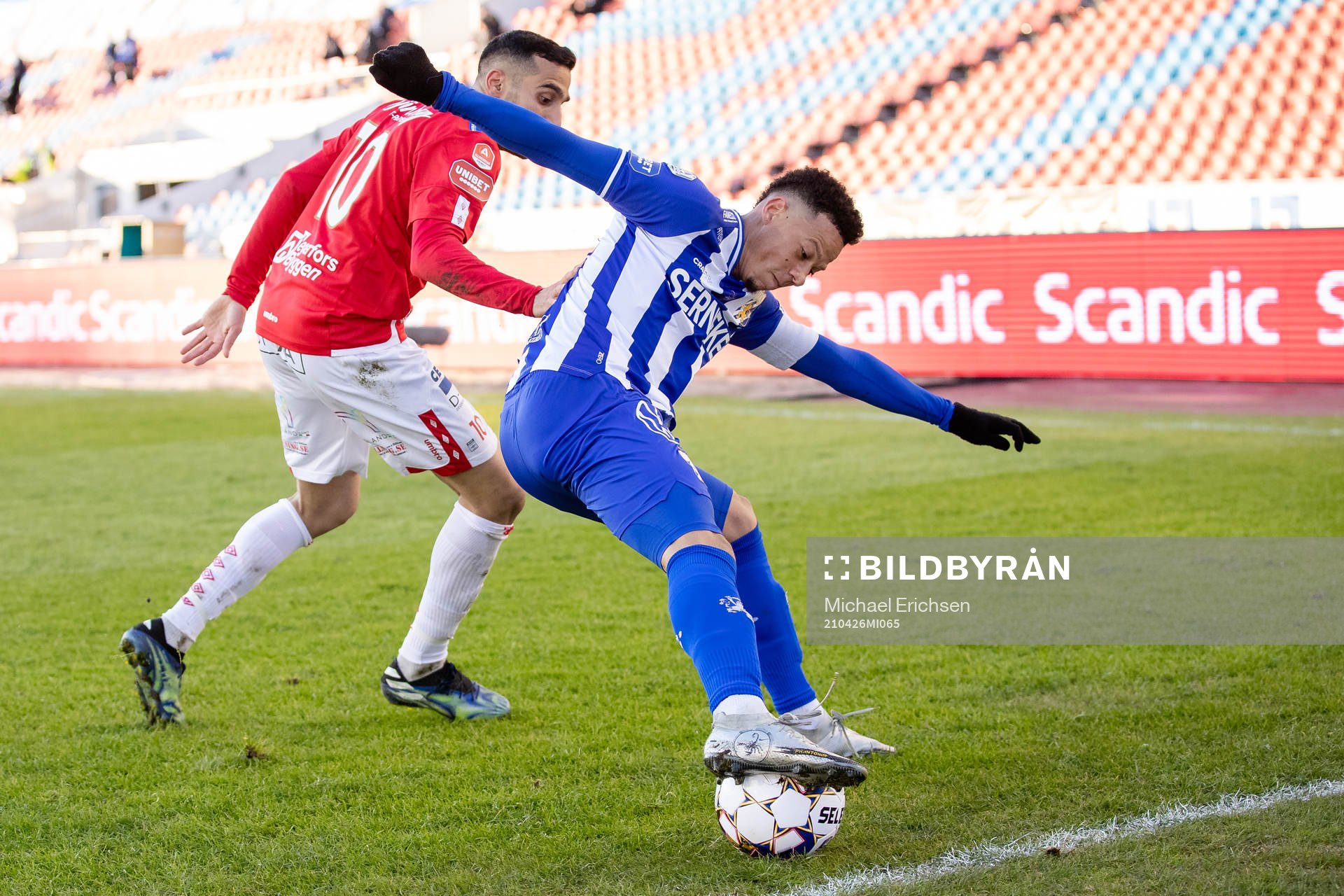 Degerfors Sargon Abraham och IFK Göteborgs Tobias Sana