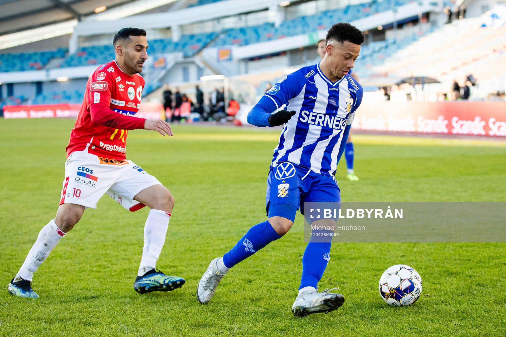 Degerfors Sargon Abraham och IFK Göteborgs Tobias Sana