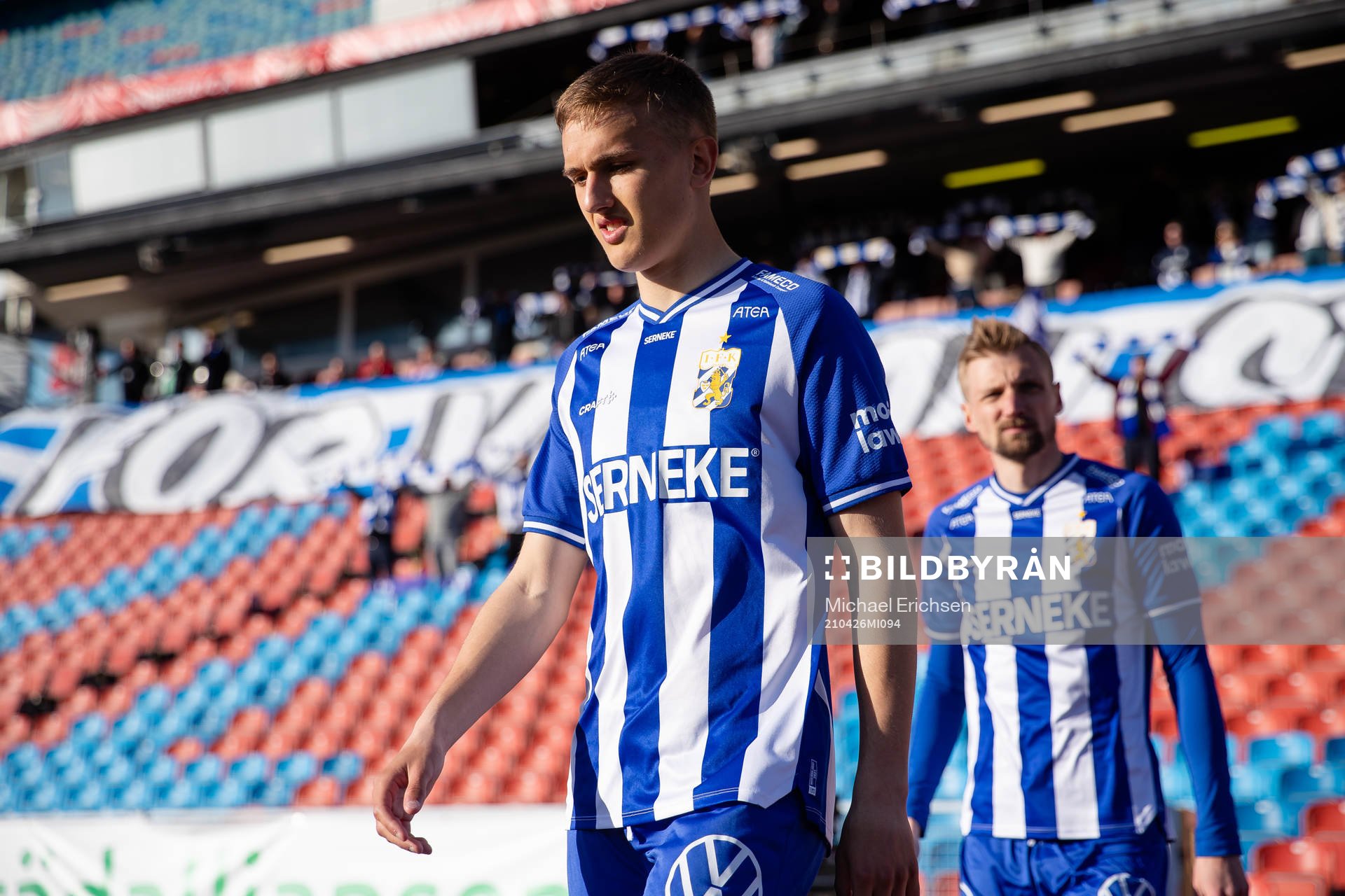 IFK Göteborgs Jesper Tolinsson innan fotbollsmatchen i