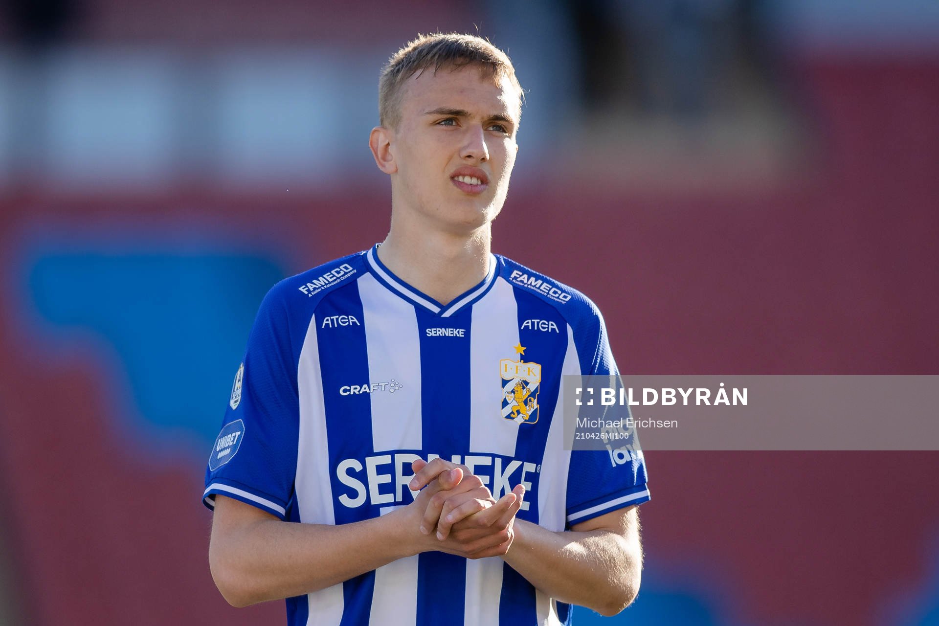 IFK Göteborgs Jesper Tolinsson på line up innan