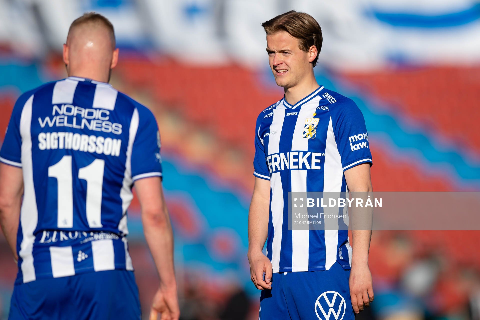 IFK Göteborgs Kolbeinn Sigthorsson och August Erlingmark