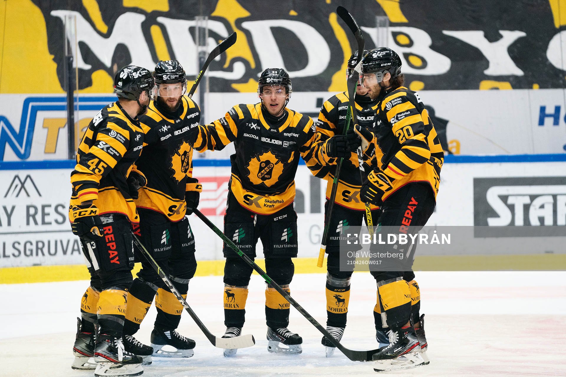 Skellefteås Oscar Möller, Melker Karlsson, Andreas