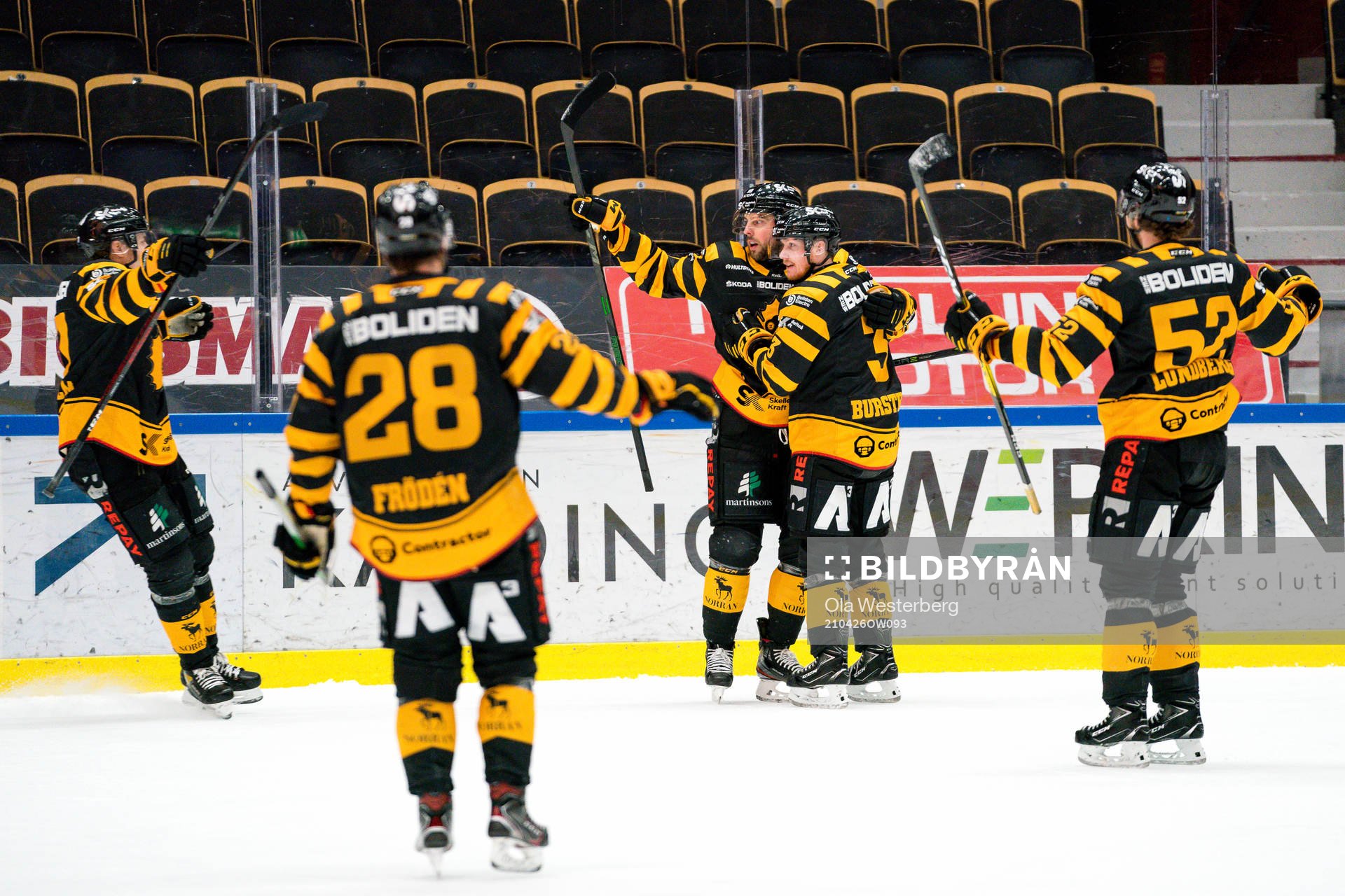 Skellefteås Joakim Lindström , Niclas Burström , Jesper
